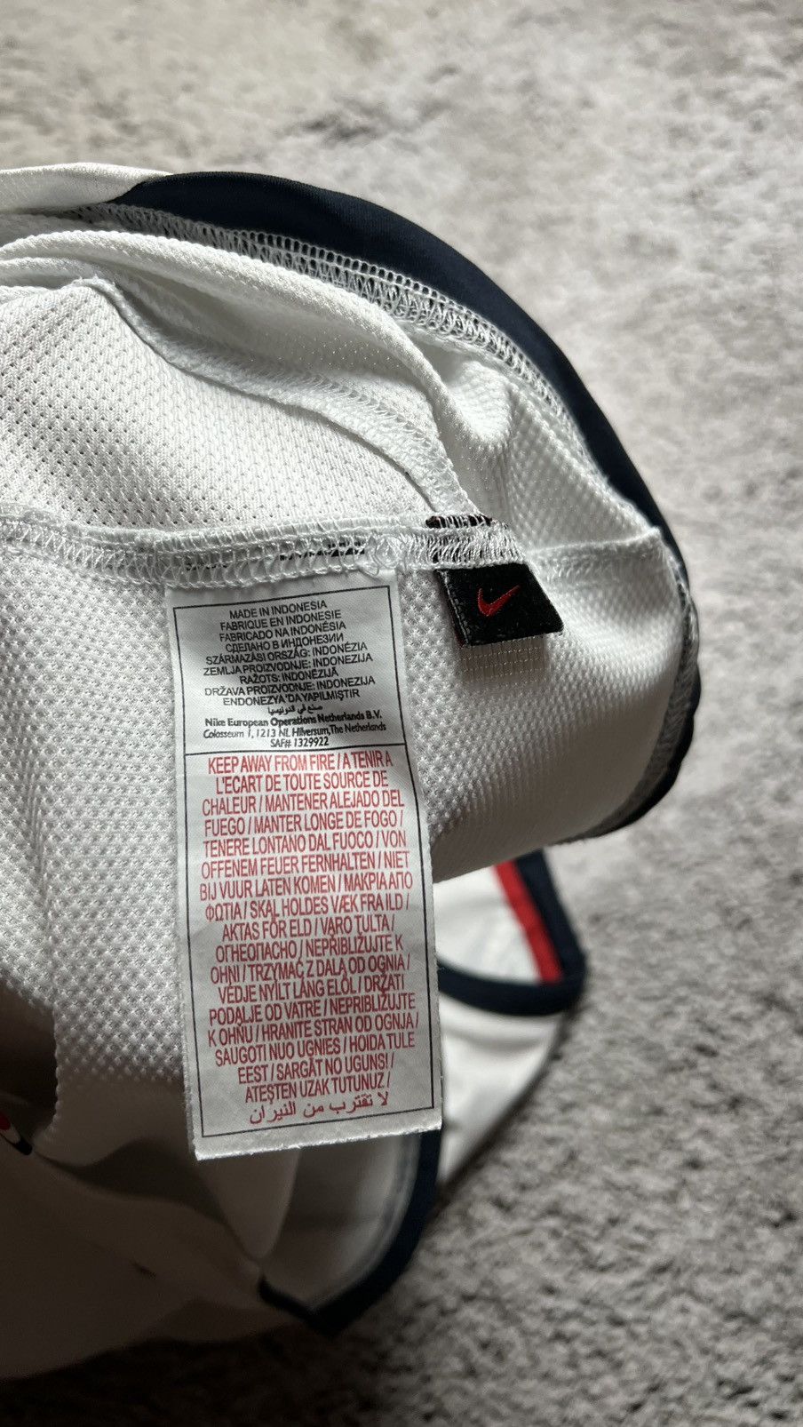 Nike 2007-2008 Nike PSG Paris Saint Germain nike jersey Size US S / EU 44-46 / 1 - 7 Thumbnail