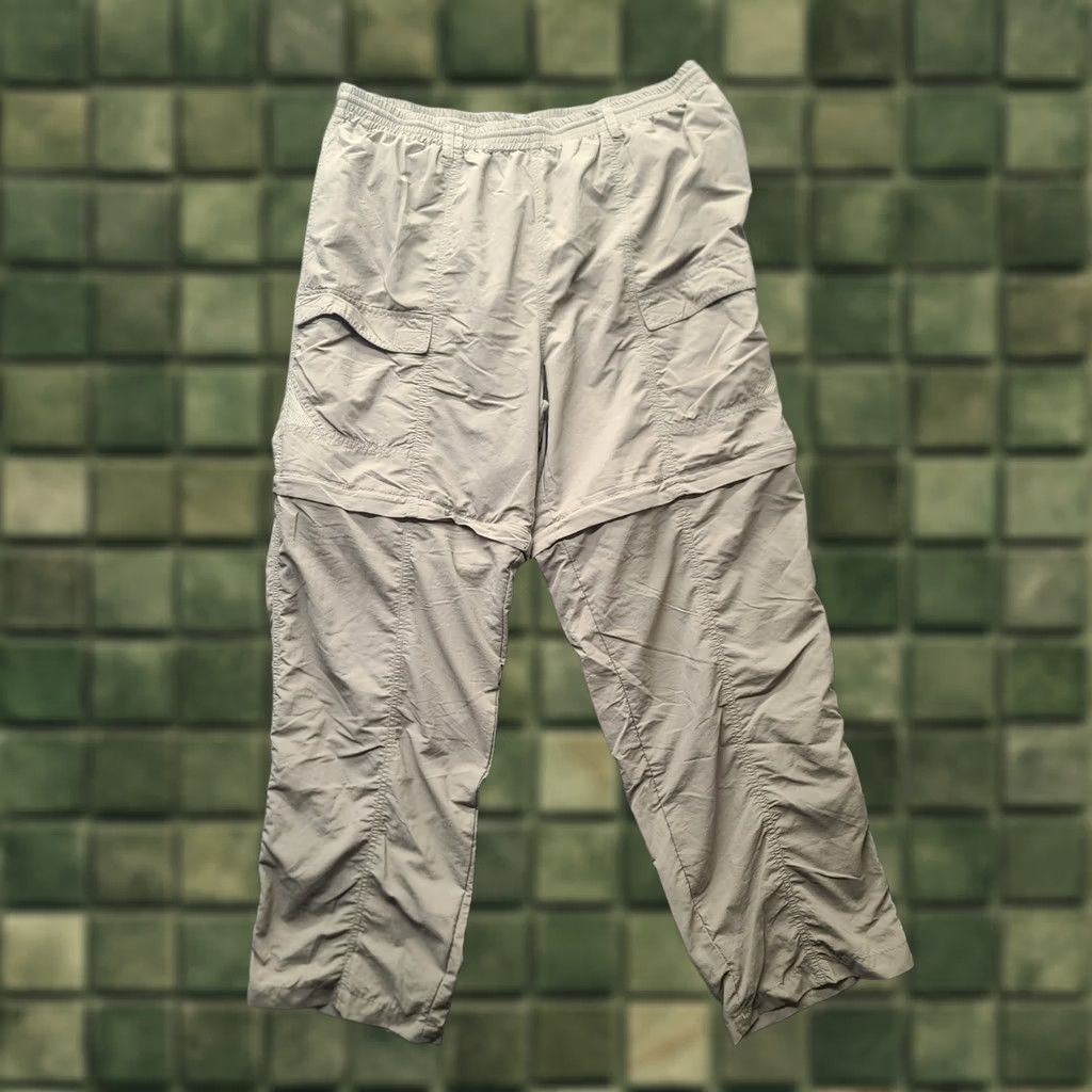 Vintage Columbia PFG Cargo Pants Mens XL Regular Beige Nylon 34x32 Zip Convertible Outdoors Lightweight Moisture Wicking Pockets Size US 36 / EU 52 - 1 Thumbnail