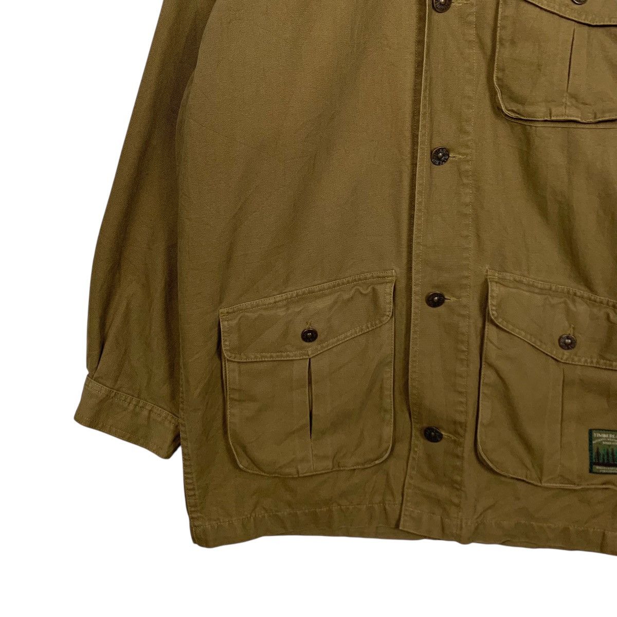 Timberland ☀️Vintage Timberland leather collar button jacket Size US M / EU 48-50 / 2 - 5 Thumbnail