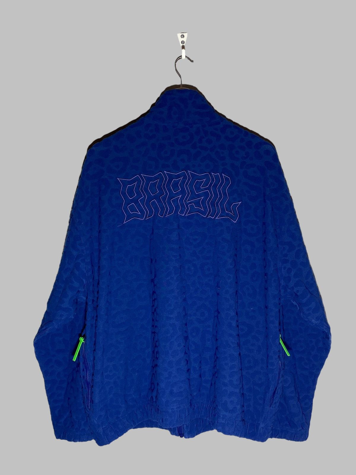 Nike BRAZIL NIKE LEOPARD FLEECE JACKET HYPE FUTURE STREET VIBES Size US L / EU 52-54 / 3 - 2 Thumbnail