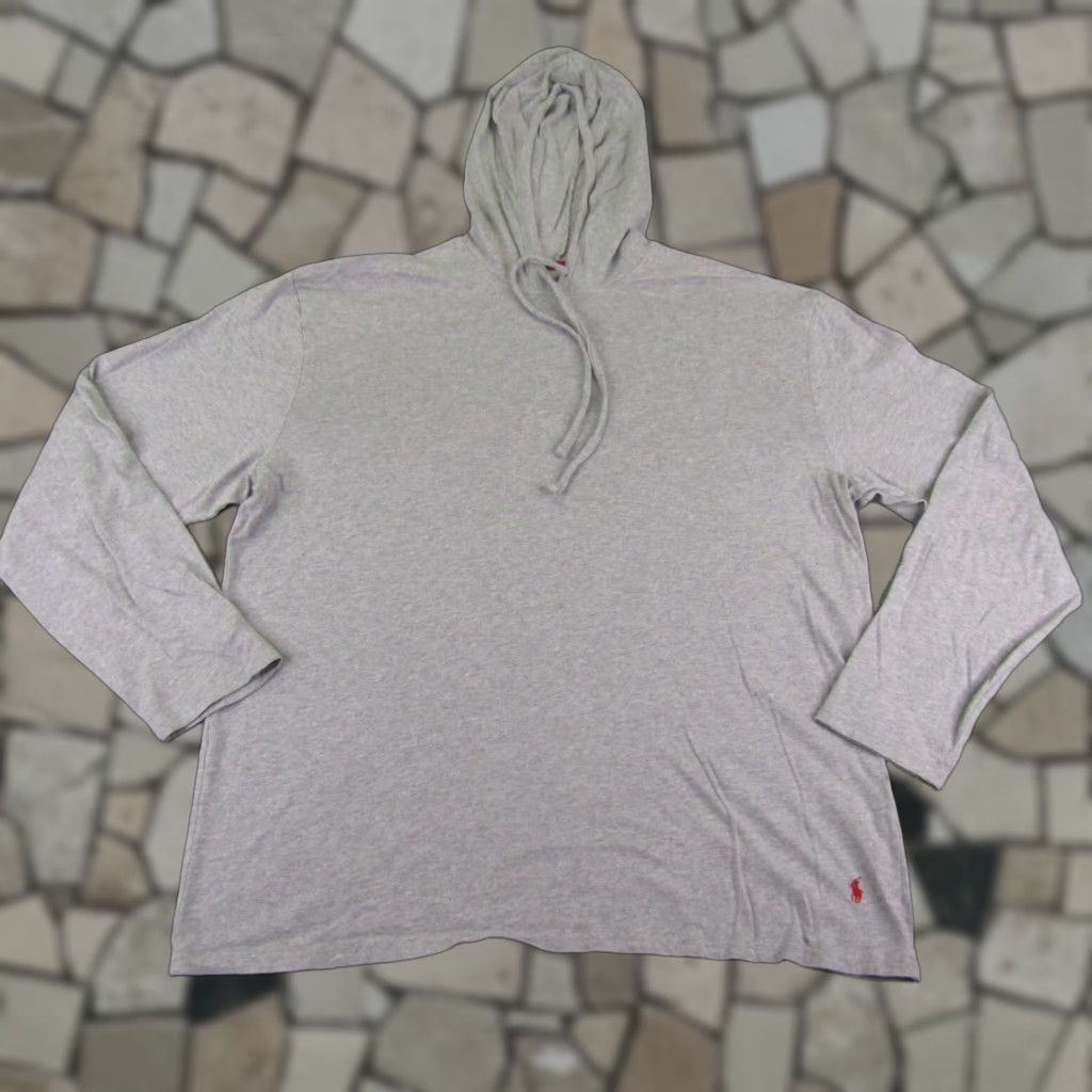 Polo Ralph Lauren VINTAGE Polo Ralph Lauren Hoodie Mens XL Gray Pima Cotton Modal Lightweight Sweater Logo Outdoor Preppy Mens XL Gray Polo Ralph Lauren Hoodie Size US XL / EU 56 / 4 - 1 Thumbnail
