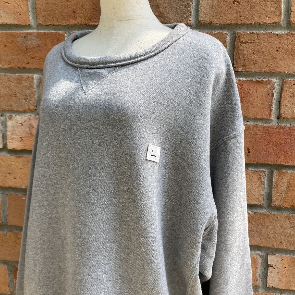 Acne Studios Acne Studios Grey Face Patch Sweatshirt Size M / US 6-8 / IT 42-44 - 13 Thumbnail