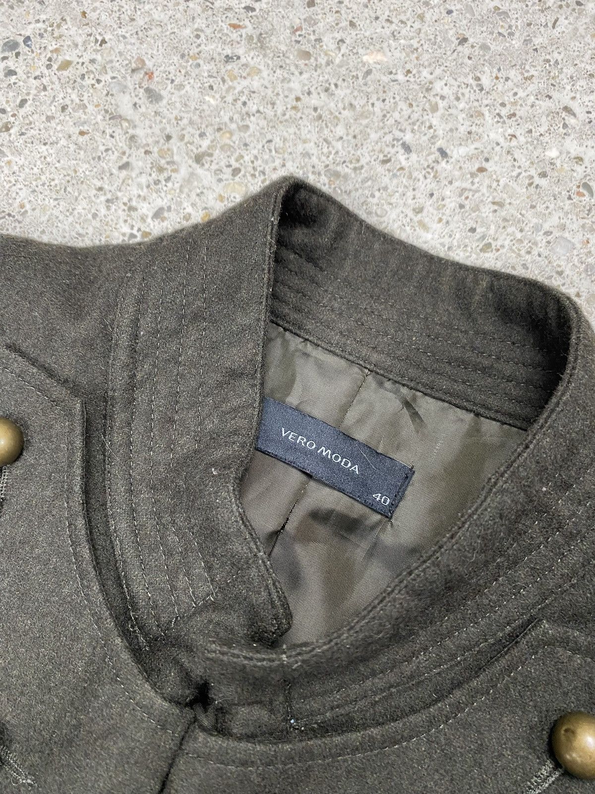 Japanese Brand Khaki blazer napoleon jacket gold y2k wool avant garde Size M / US 6-8 / IT 42-44 - 6 Thumbnail
