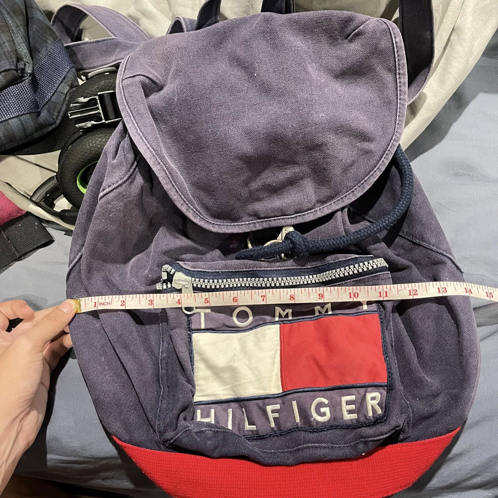 Tommy Hilfiger Vintage 90s Tommy Hilfiger Backpack Size ONE SIZE - 9 Thumbnail