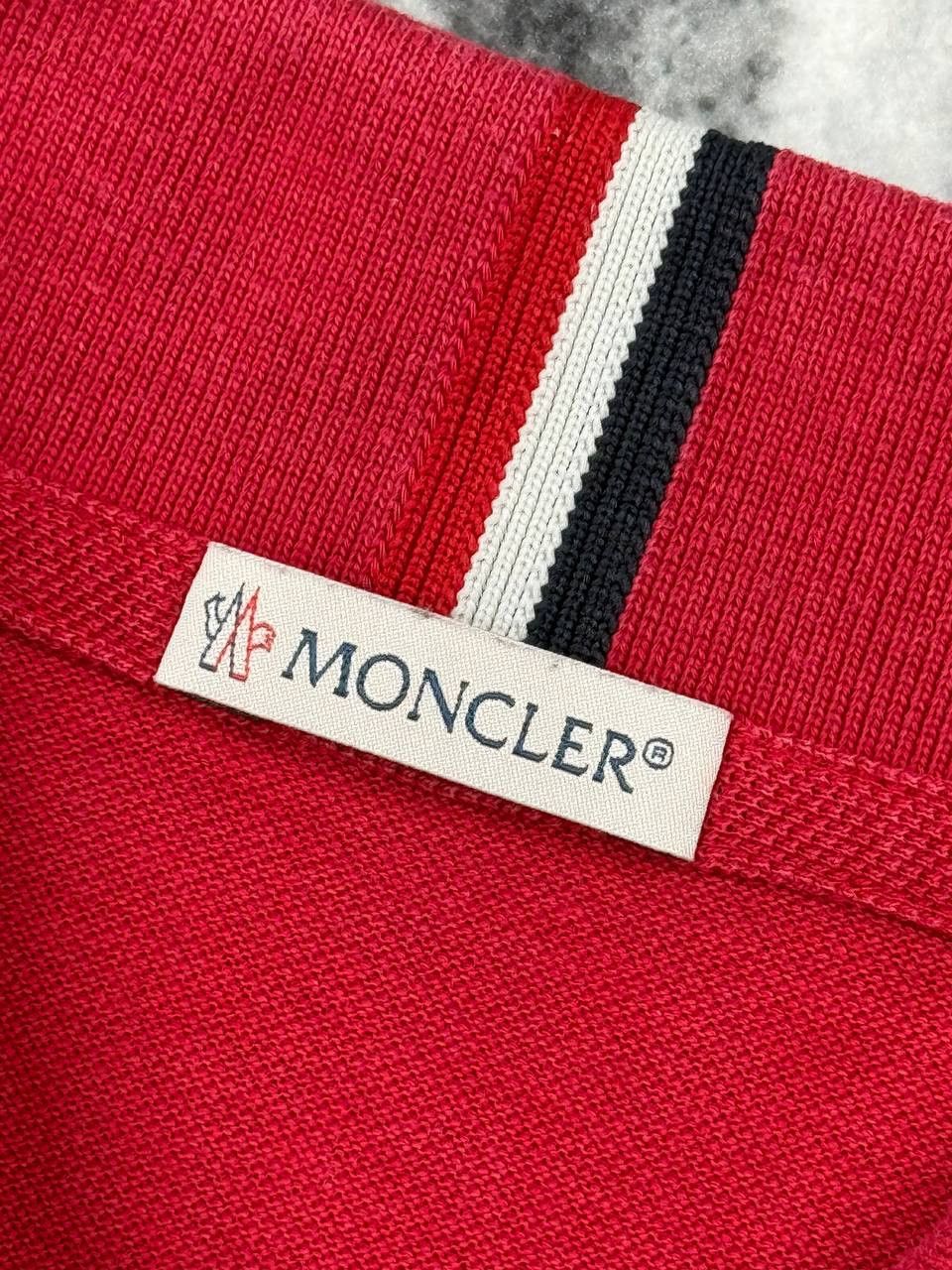 Moncler Moncler Maglia Polo Manica Corta Shirt Men L Red Size US L / EU 52-54 / 3 - 6 Thumbnail