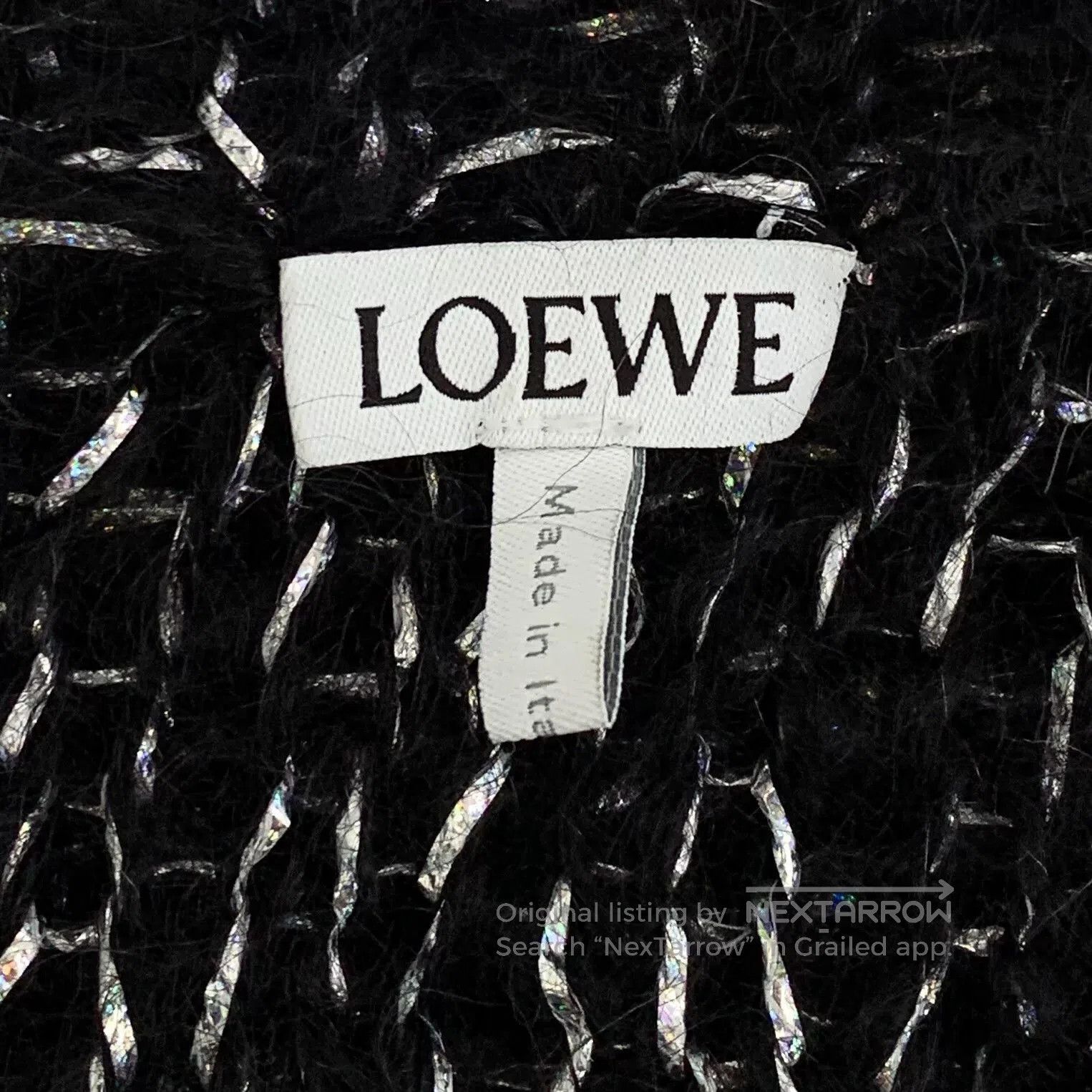 Loewe black mohair crew neck long sleeve sweater. Size US XS / EU 42 / 0 - 5 Thumbnail