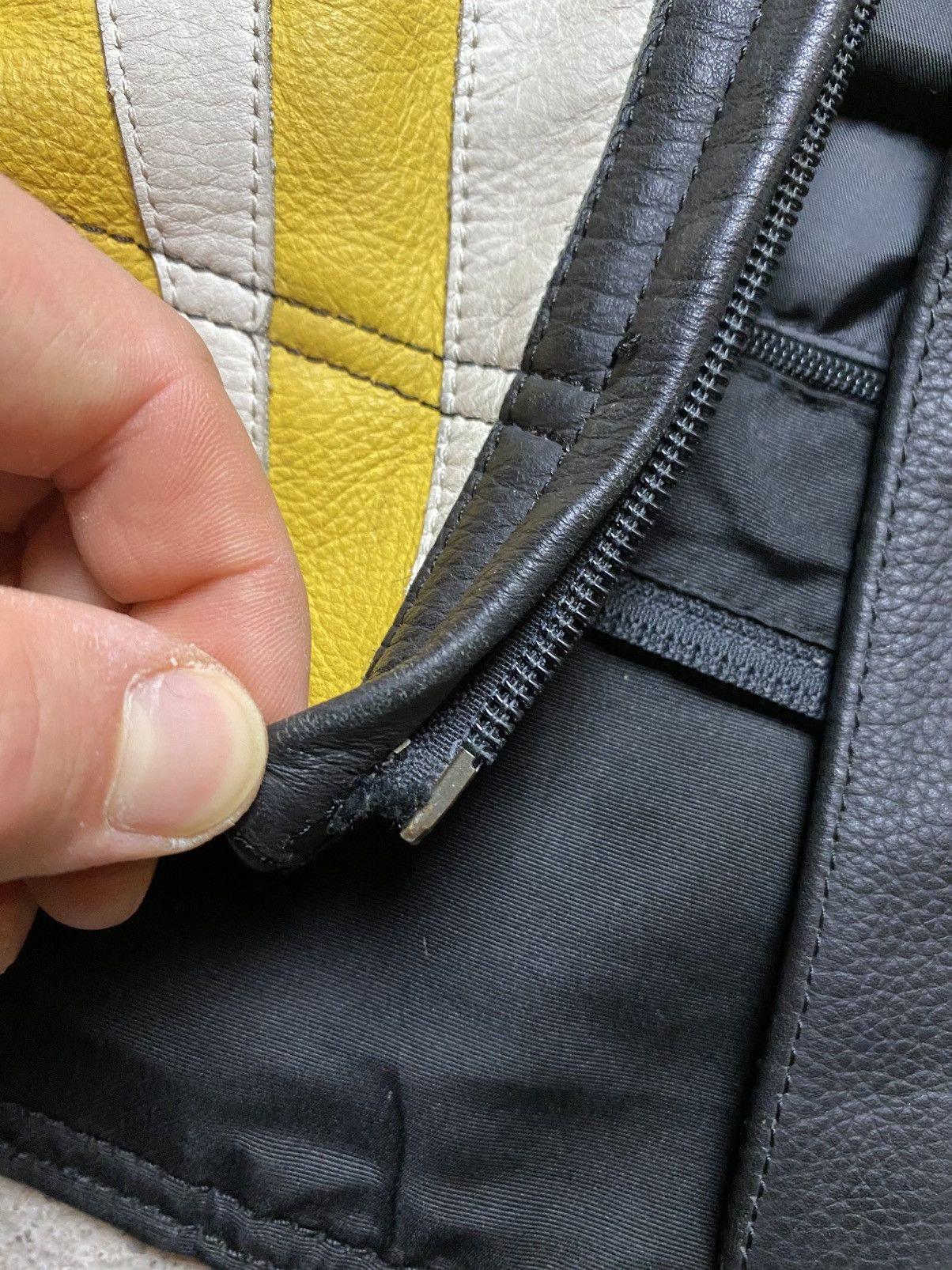 Hein Gericke Hein hericke vintage motorcycle leather jacket y2k yellow Size US M / EU 48-50 / 2 - 20 Thumbnail