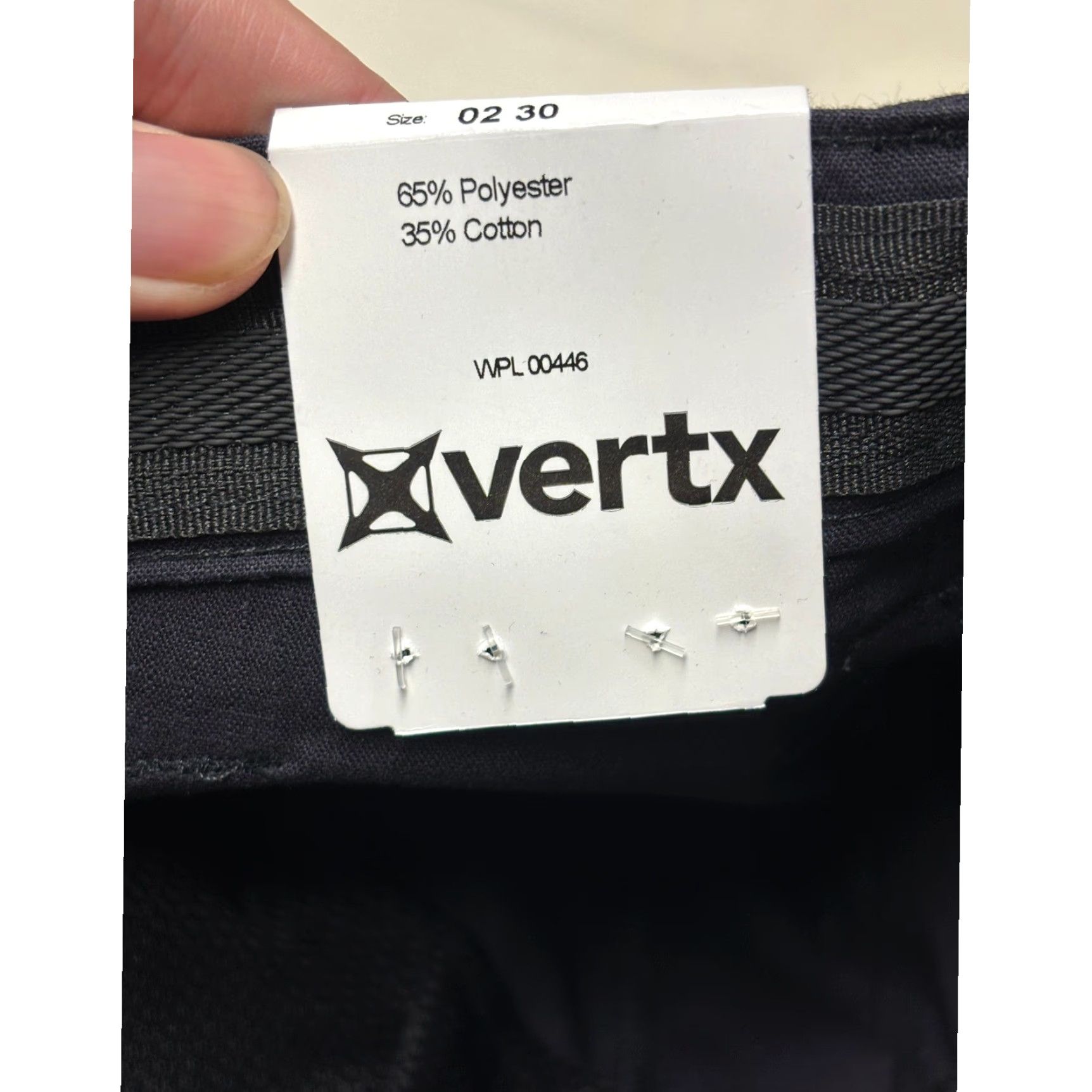 Vintage Vertx Women Cargo Pants X1CU2381 Navy Blue 30W30L/30Inseam Twill Straight Pockets Logo Button Zip Workwear Casual Womens Size 28" / US 6 / IT 42 - 6 Thumbnail