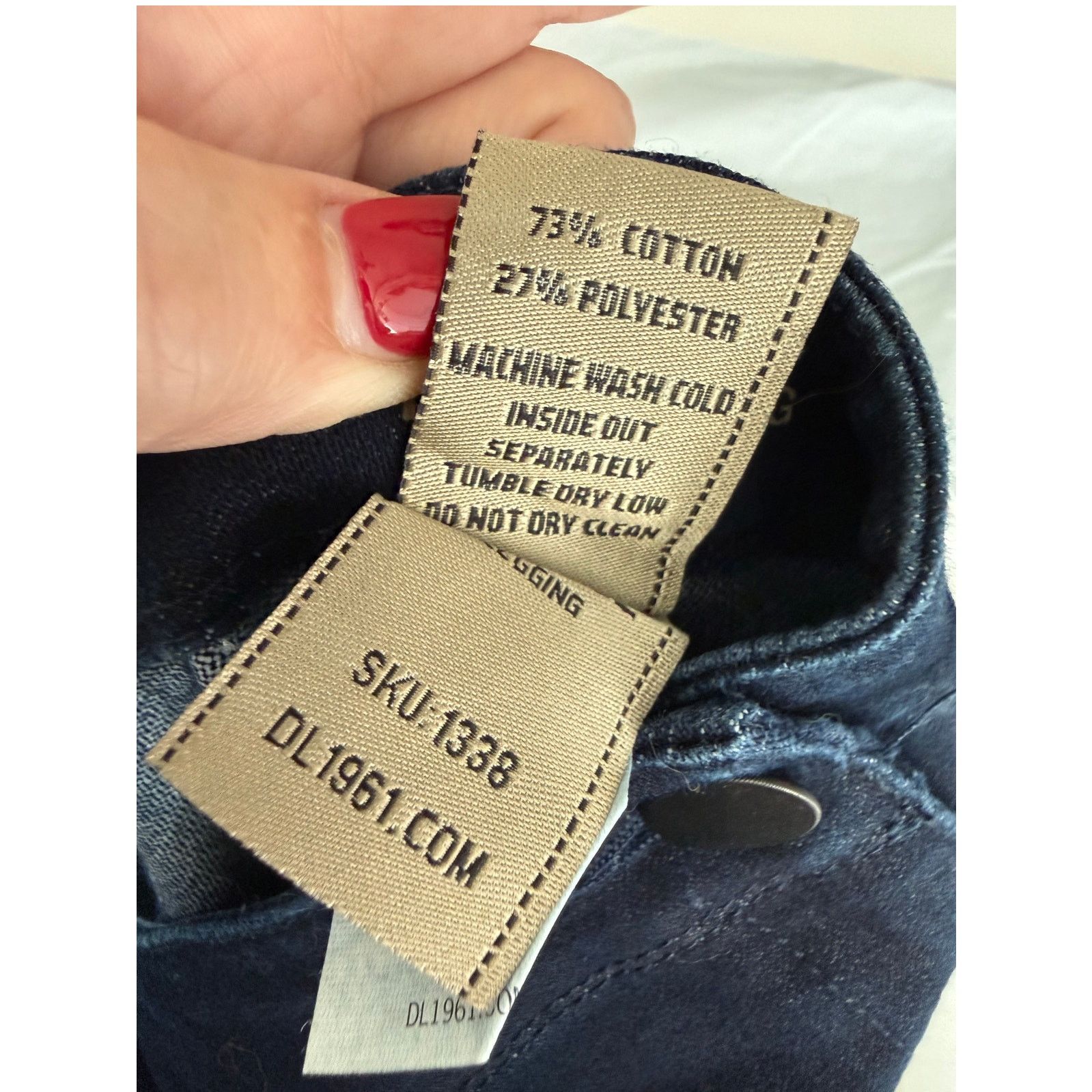 Other Rachel Premium Denim Dark Navy Stretch Comfort 26 - D016 Size 26" / US 2 / IT 38 - 7 Thumbnail