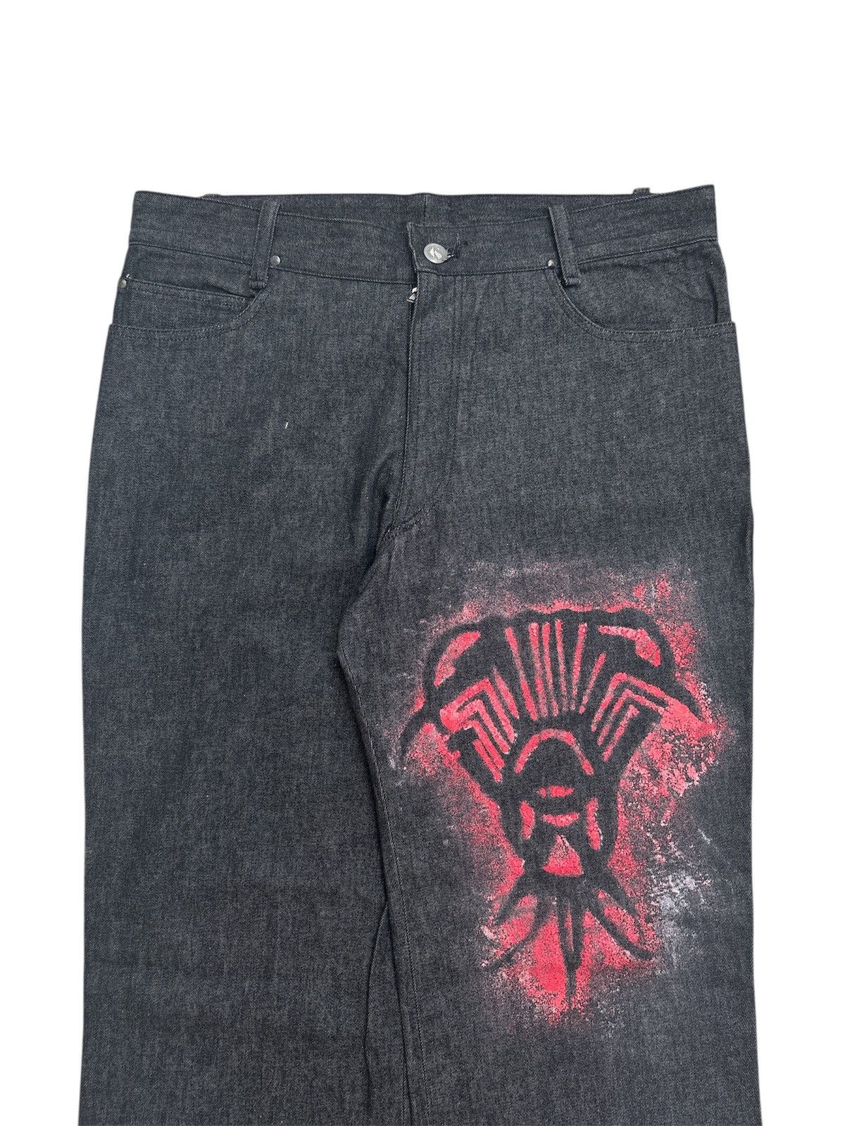 Japanese Brand × Tornado Mart KOHSHIN SATOH Tribal Denim Jeans Size US 32 / EU 48 - 2 Thumbnail