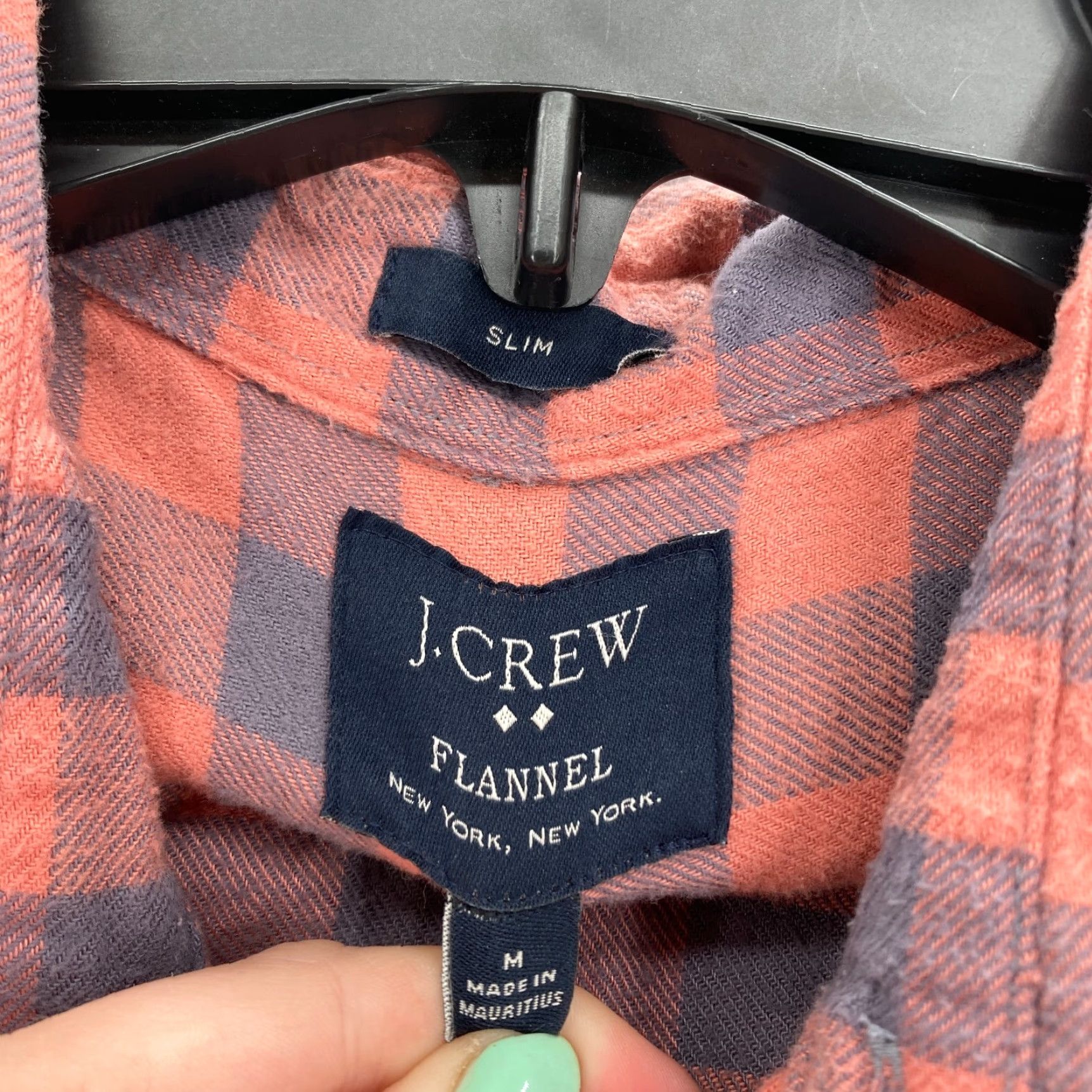 J.Crew J.CREW Flannel Shirt Mens M Slim Red Gingham Plaid Button Up Camp Hike Shirt Mens Size US M / EU 48-50 / 2 - 4 Thumbnail