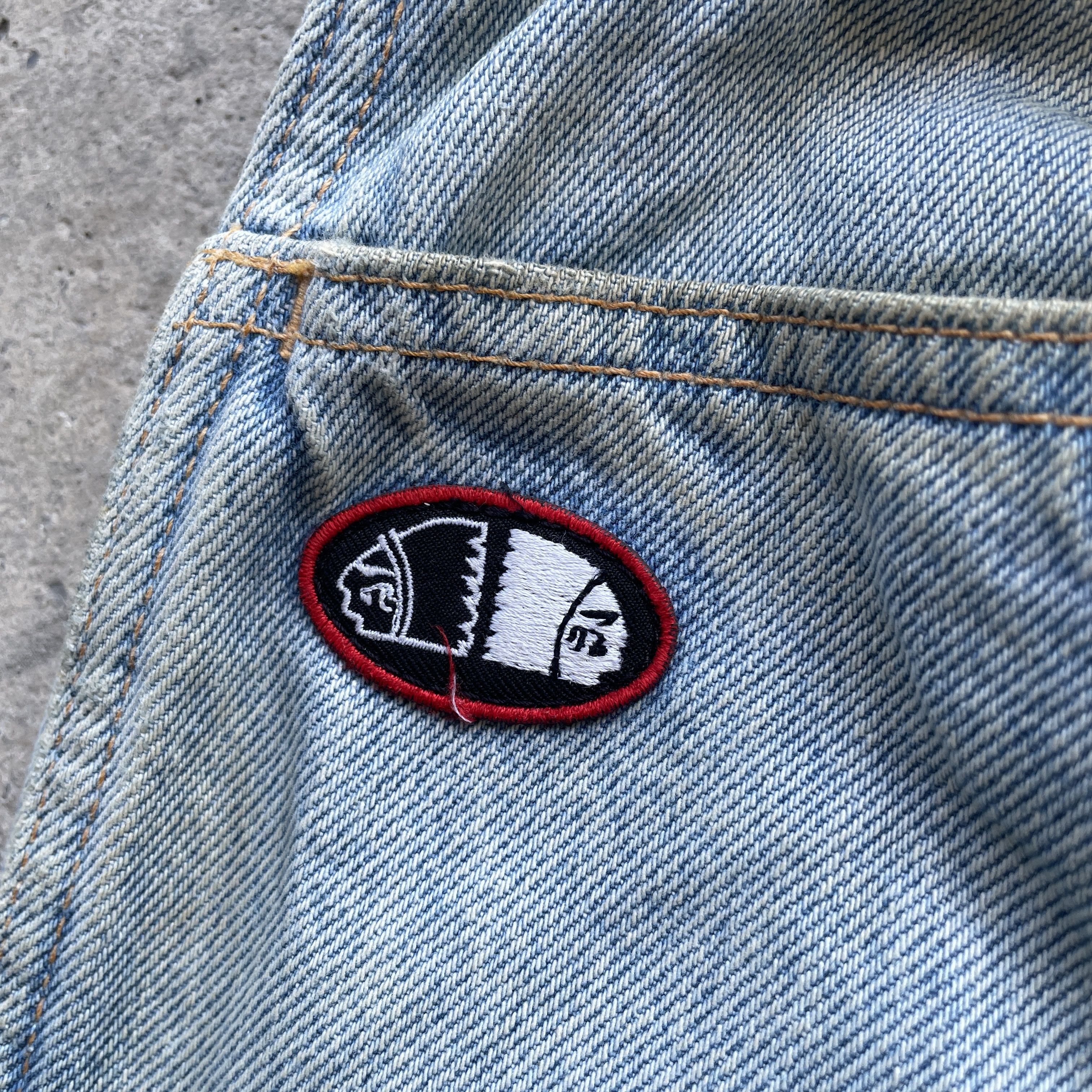 Jean × Vintage Vintage Americano Rusty/Dirty Denim Pants Baggy Jeans Size US 35 - 9 Thumbnail