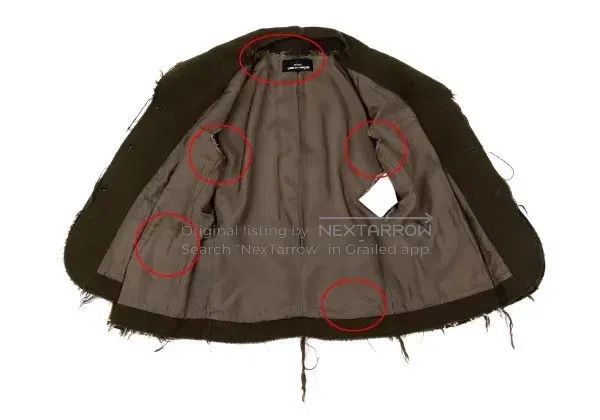 Comme des Garcons Comme des Garcons Olive green vintage waistcoat top Size S / US 4 / IT 40 - 7 Thumbnail
