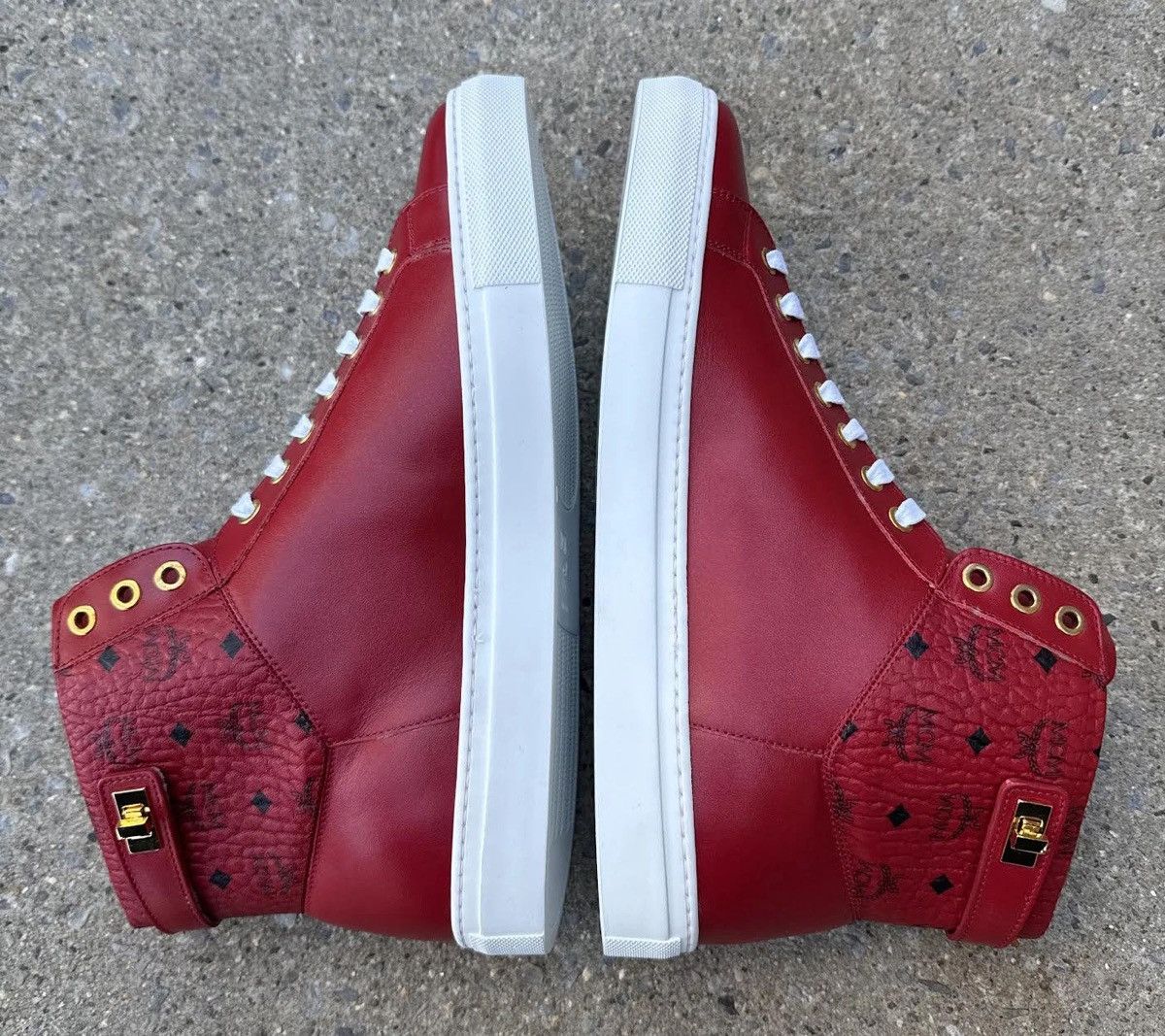MCM MCM Red Leather Hi (Size 44) Size US 10 / EU 43 - 7 Thumbnail