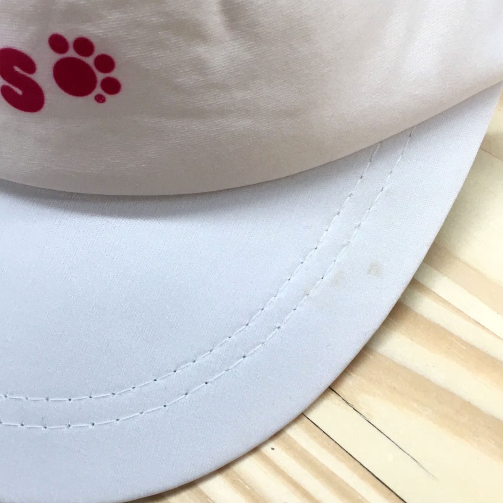 Logo 7 Womens IAMS Visor Hat White One Size Adjustable Embroidered Logo Curved Brim Size ONE SIZE - 2 Thumbnail