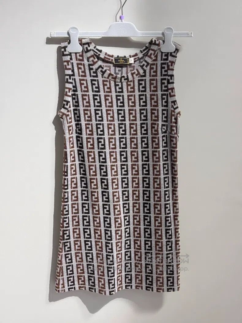 Fendi Fendi Monogrammed Vest Dress with No Sleeves Size XS / US 0-2 / IT 36-38 - 1 Thumbnail