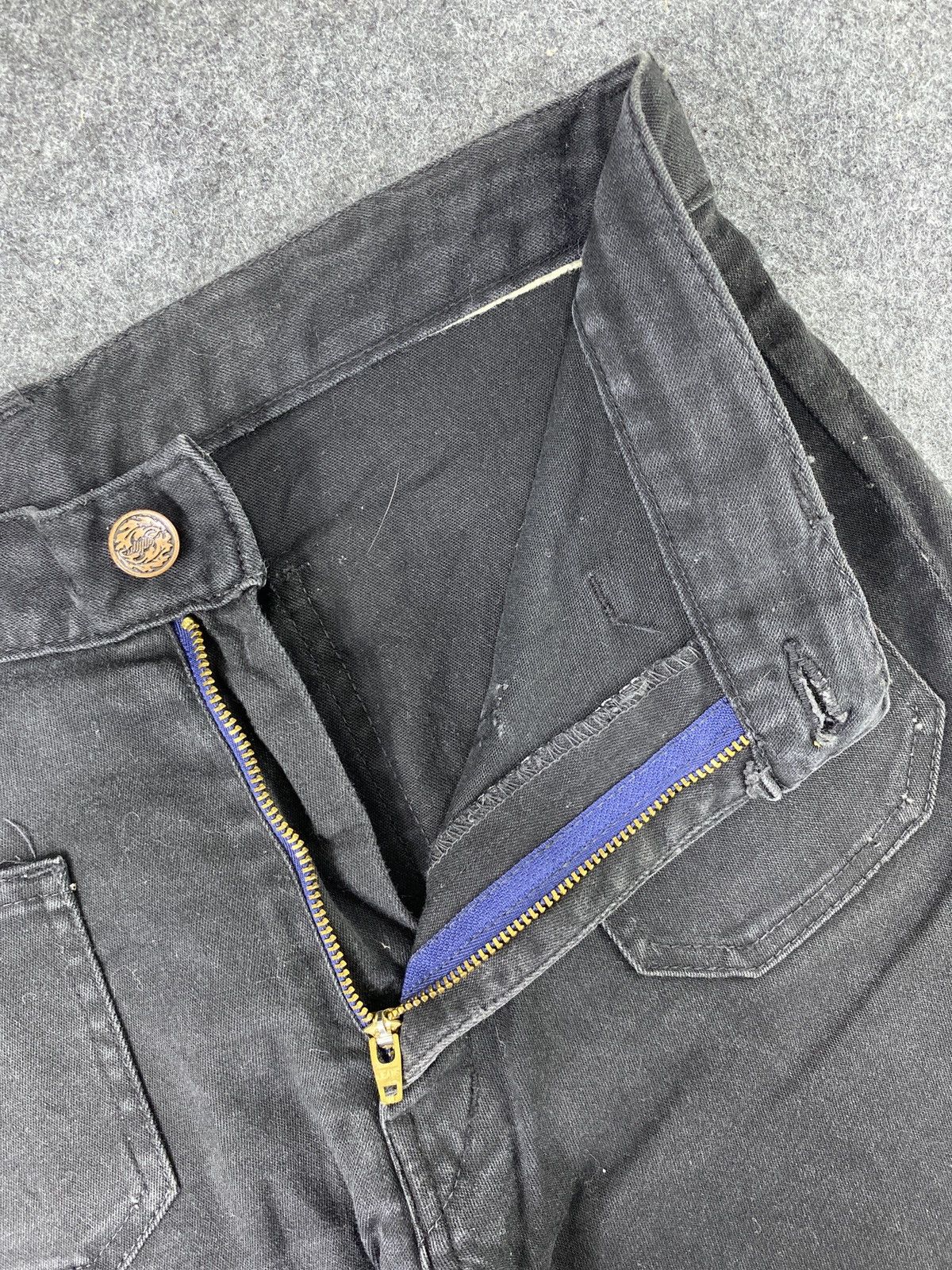 If Six Was Nine × Japanese Brand × Vintage Yankee Blueborn Bootcut Black Denim - J1129 Size US 28 / EU 44 - 7 Thumbnail