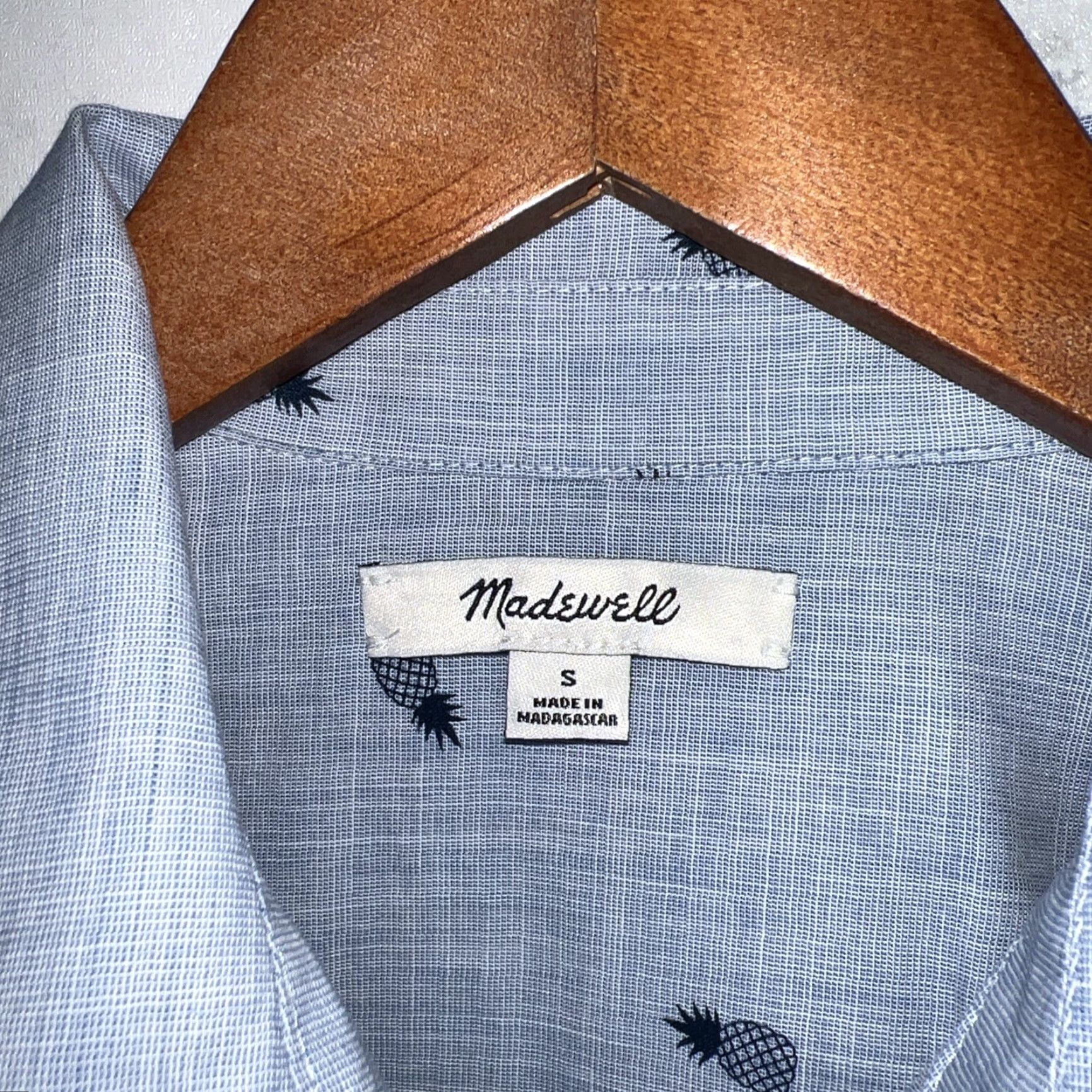 Madewell Madewell Button-Up Shirt Womens Size S Blue Shirt Women Small Blue Madewell Size S / US 4 / IT 40 - 3 Thumbnail