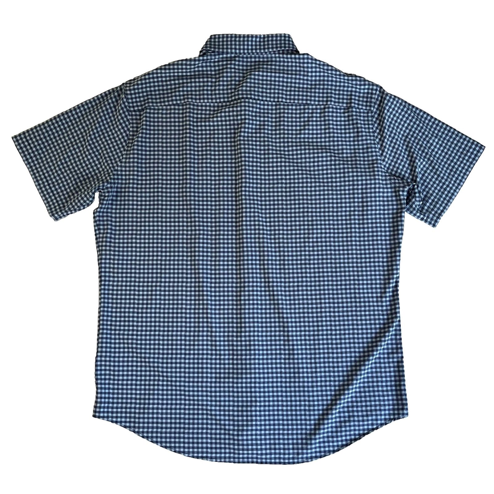 Peter Millar VINTAGE Peter Millar Summer Comfort Men’s Short Sleeve Button-Up Shirt Check Sz L Blue Shirt Regular Mens Size US L / EU 52-54 / 3 - 2 Thumbnail
