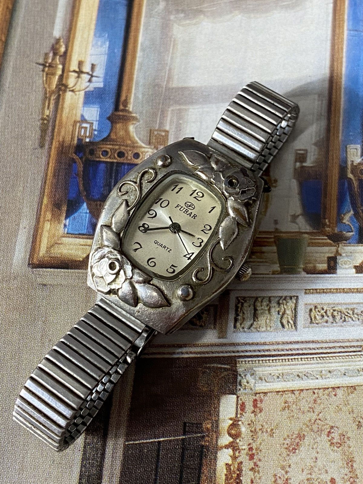 Jewelry FUBAR Watch Vintage, Floral Motif Size ONE SIZE - 7 Thumbnail