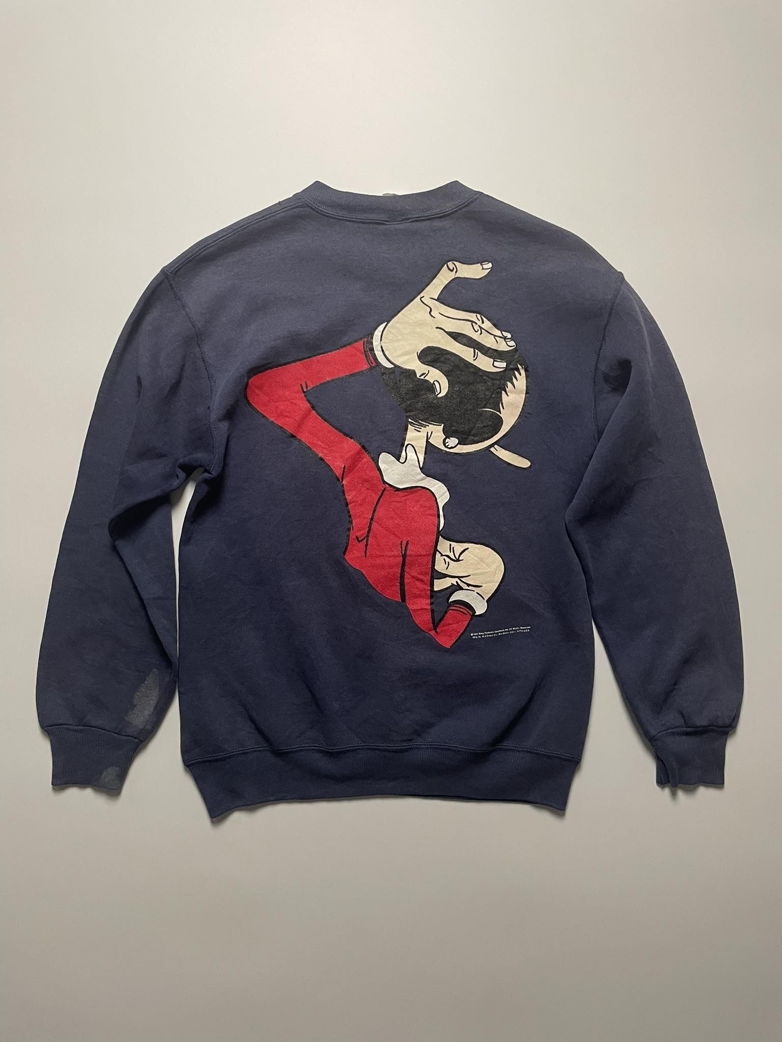 Vintage Vintage 90s Popeye Sweatshirt Size US S / EU 44-46 / 1 - 2 Thumbnail