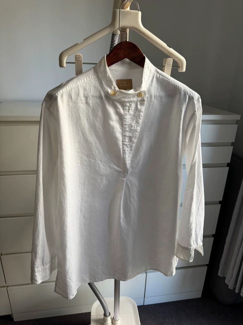 Nigel Cabourn Nigel Cabourn White Shirt Size 10 - dmc Size US M / EU 48-50 / 2 - 1 Thumbnail
