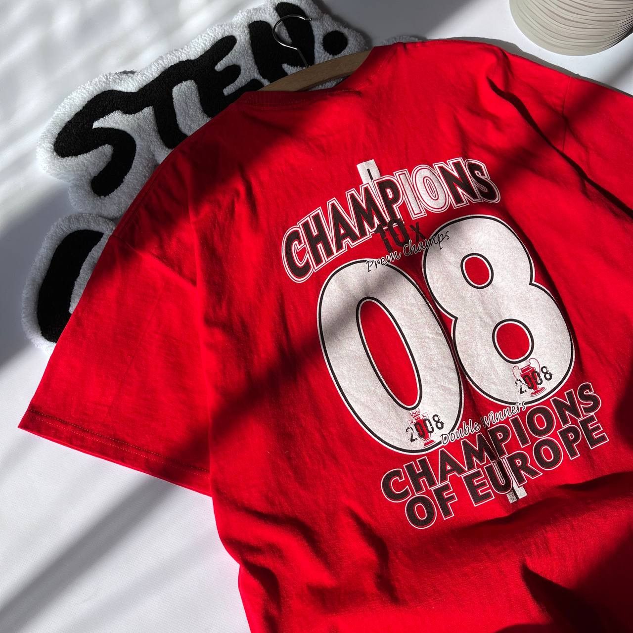 Vintage Manchester United shirt Champions of Europe Premier 2008 Size US XXL / EU 58 / 5 - 6 Thumbnail