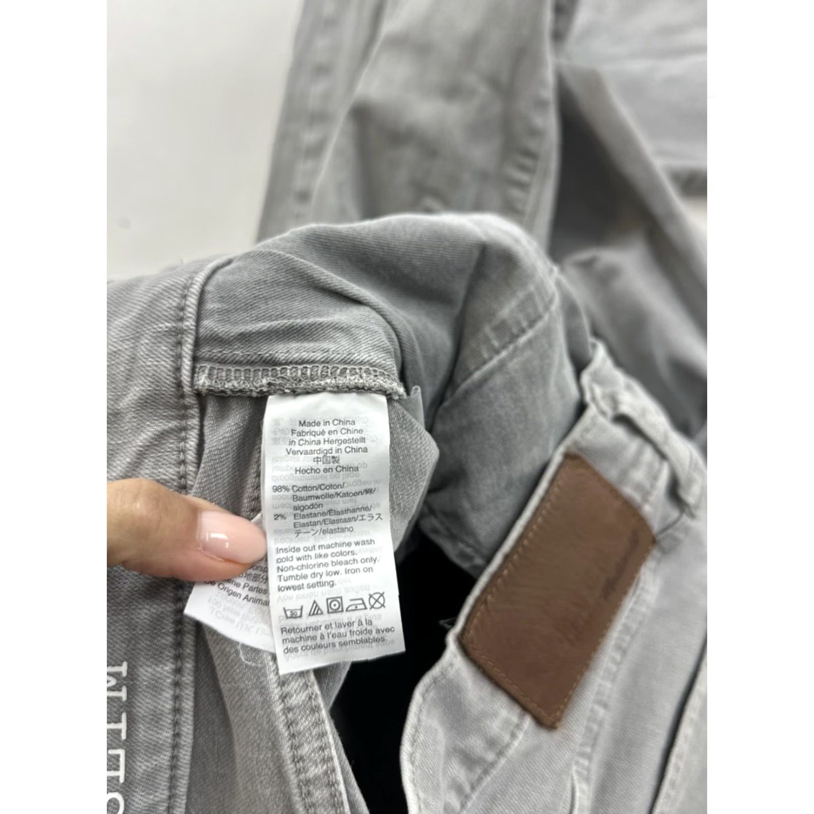 Madewell Madewell Jeans Men’s 29x32 Grey Denim Slim Athletic Slim Zip Button Logo Straight Preppy Classic Mens Size US 29 - 5 Thumbnail