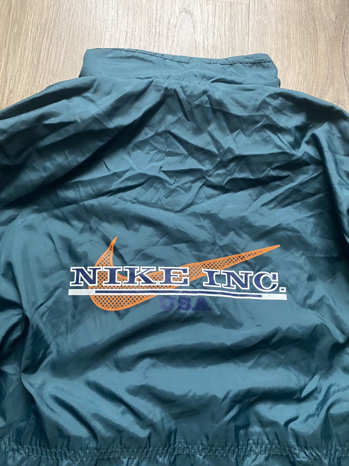 Nike × Vintage Vintage Nike 90’s Y2K rare emerald windbreaker USA L Size US L / EU 52-54 / 3 - 2 Thumbnail