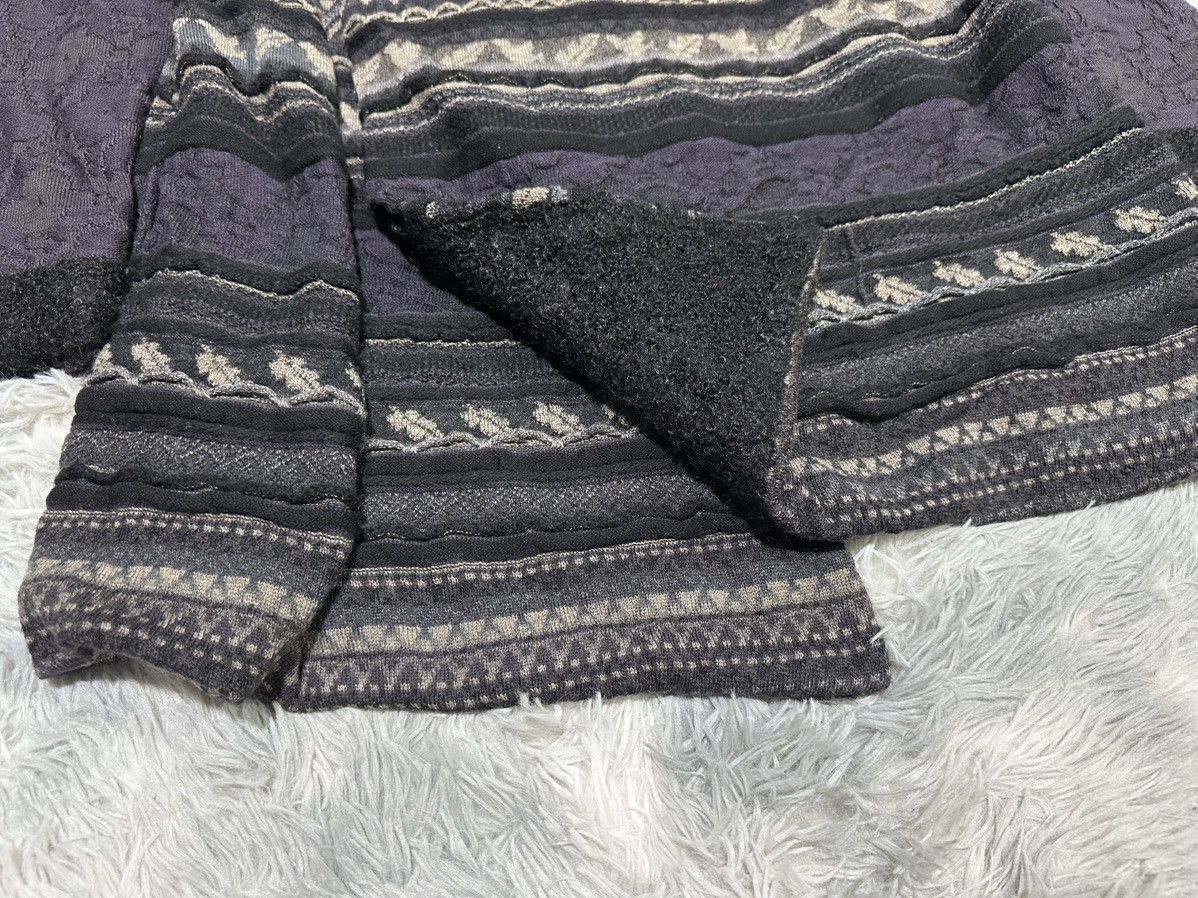 Japanese Brand 🔥Rare Archive M.&Kyoko Crafted Knit Asymmetric Cloaks Size US L / EU 52-54 / 3 - 3 Thumbnail