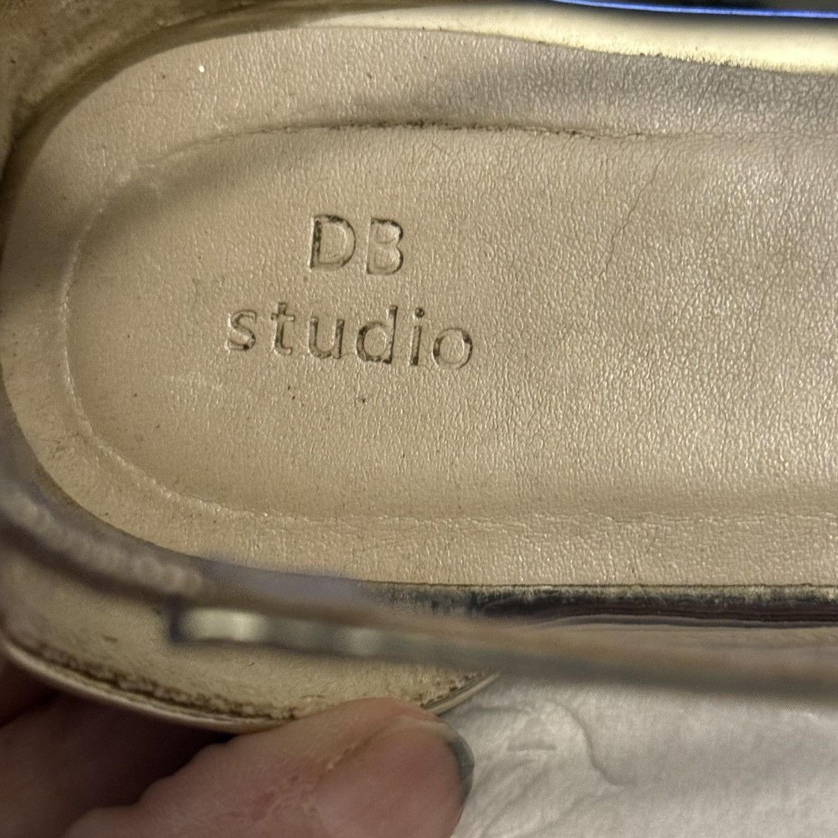 Other DB Studio metallic gold ankle strap sandals Size US 9 / IT 39 - 7 Thumbnail