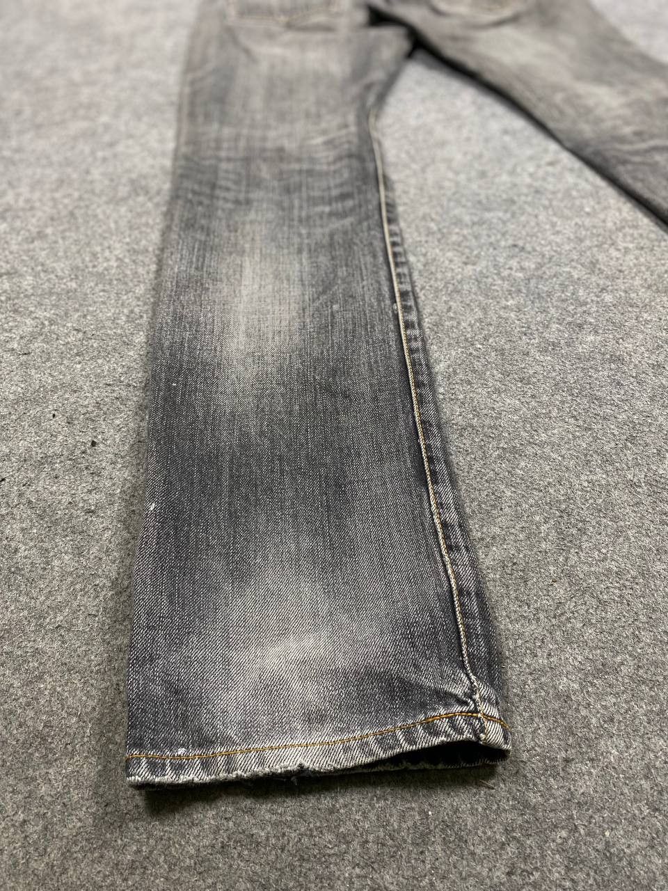 Japanese Brand back number japanese brand distressed denim nice design Size US 29 - 5 Thumbnail