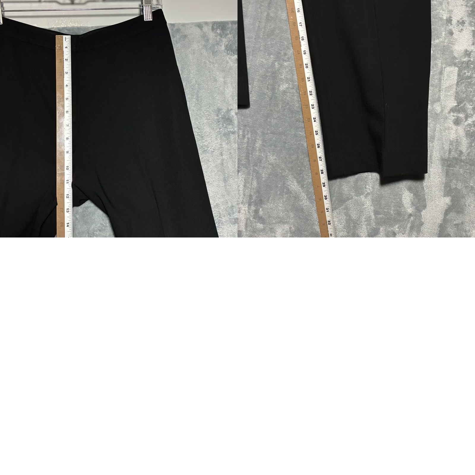 St. John St. John Collection Pants Dress Pants Women 8 Black Wool Straight Leg High Rise Crepe Virgin Wool Blend Strapless? Size 30" / US 8 / IT 44 - 8 Thumbnail