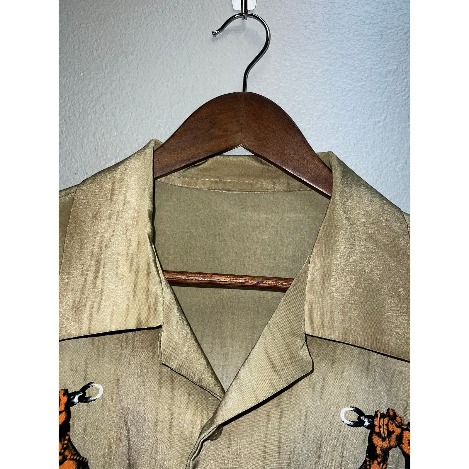 Vintage Vintage Tribal Warrior Button Down Brown Shirt VTG XL Size US XL / EU 56 / 4 - 6 Thumbnail