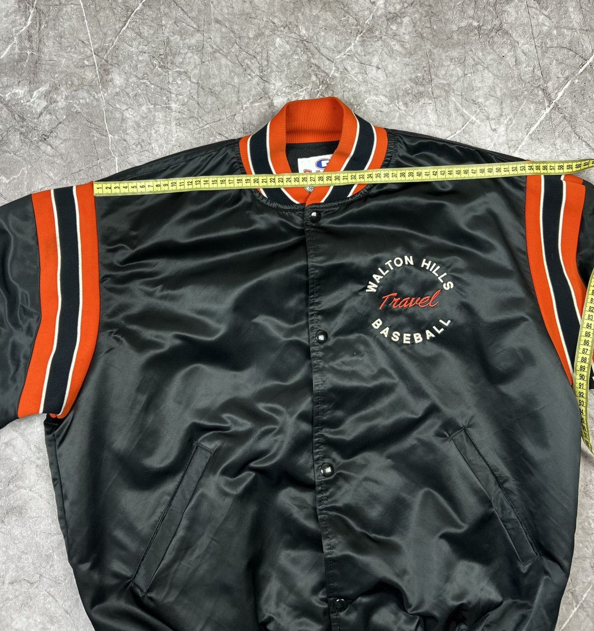 Vintage Vintage 90s Satin Baseball Bomber Jacket Size US L / EU 52-54 / 3 - 14 Thumbnail
