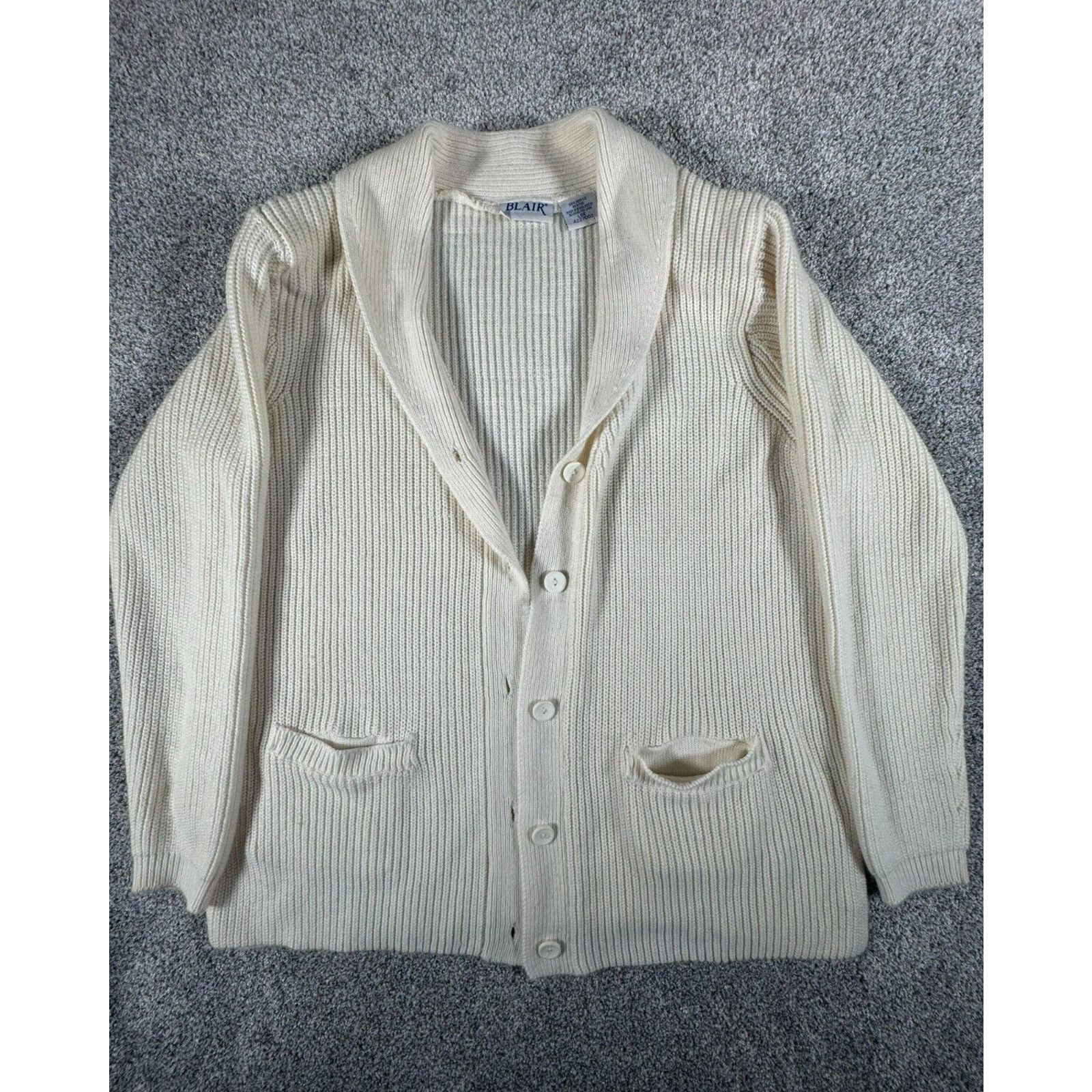 Other Blair Cardigan Womens L Grandpa Sweater Vintage 80s Academia Size L / US 10 / IT 46 - 1 Thumbnail
