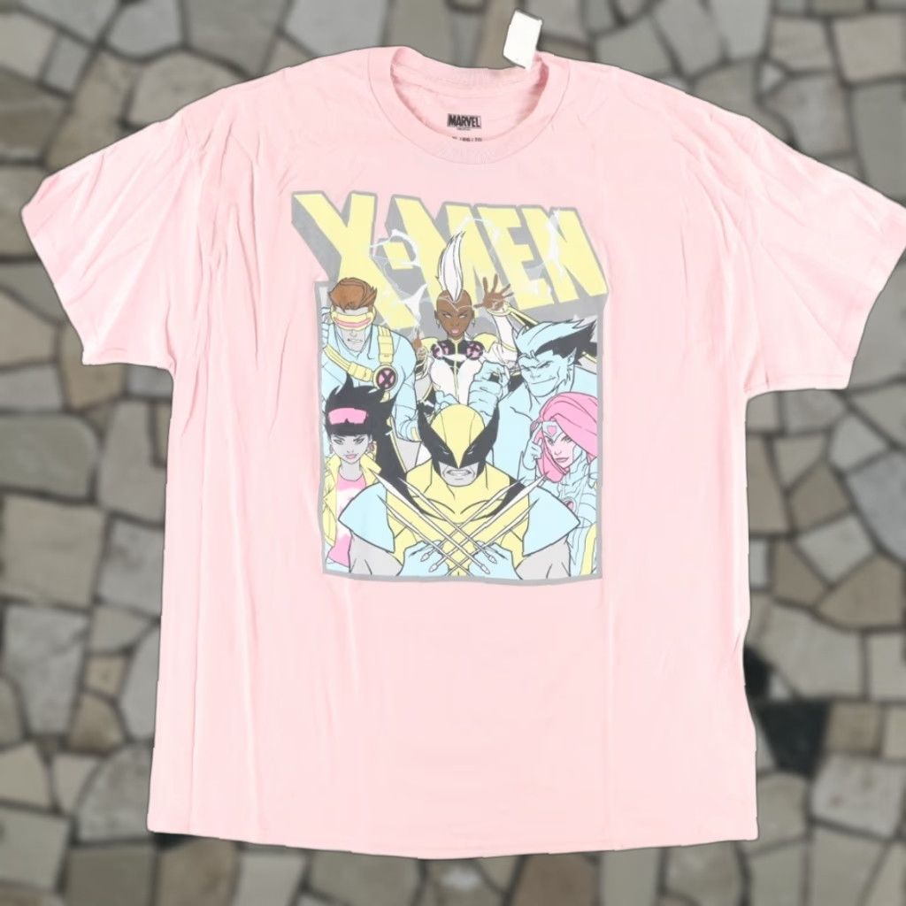 Vintage Marvel X-Men Solid Shirt Pink Men's XL Size US XL / EU 56 / 4 - 1 Thumbnail