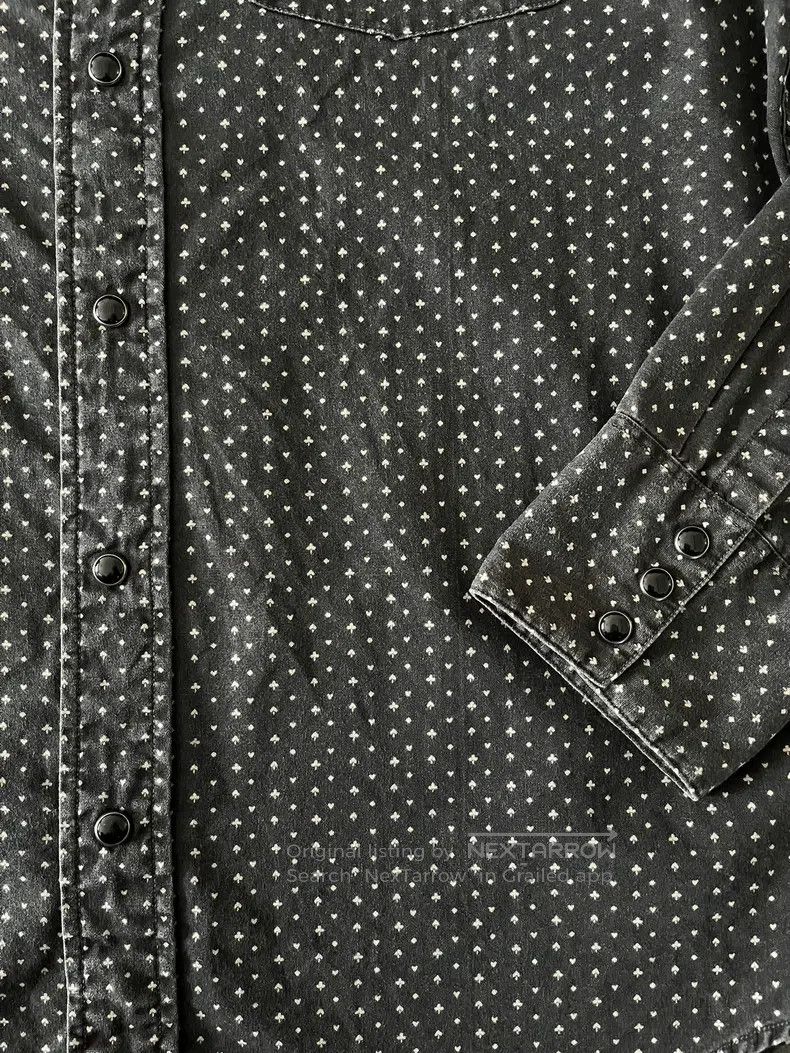 RRL Ralph Lauren RRL Ralph Lauren 2016 Black Poker Silver Button Shirt Size US S / EU 44-46 / 1 - 3 Thumbnail