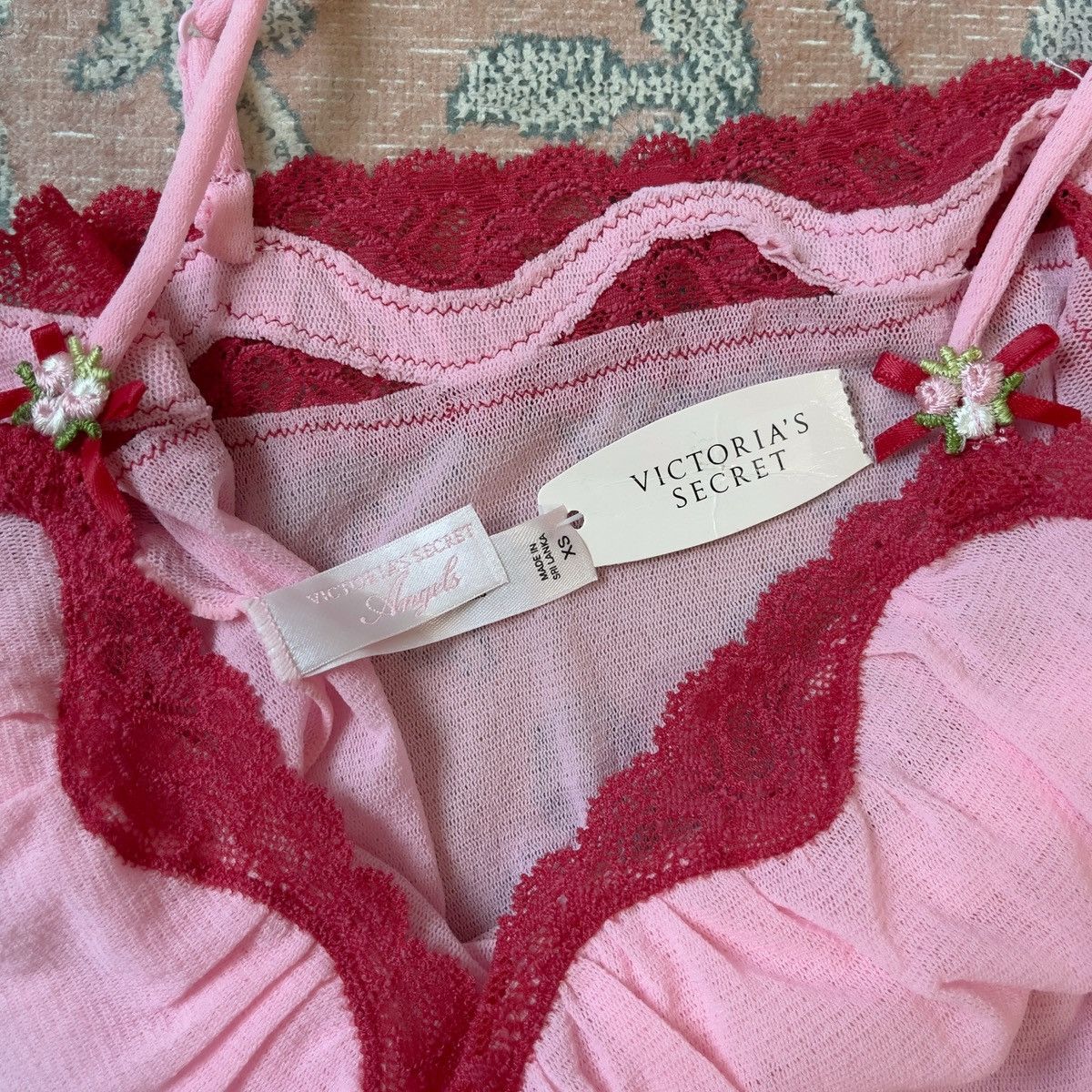 Victoria's Secret Victoria’s Secret Pink Mesh Camisole (XS–S) Size XS / US 0-2 / IT 36-38 - 4 Thumbnail