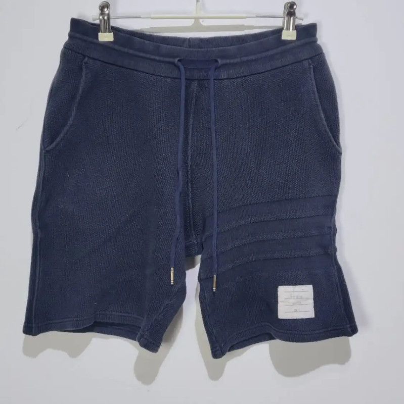 Thom Browne Thom Browne Navy Cotton Casual Shorts for Women 0089 Size 23" - 1 Thumbnail