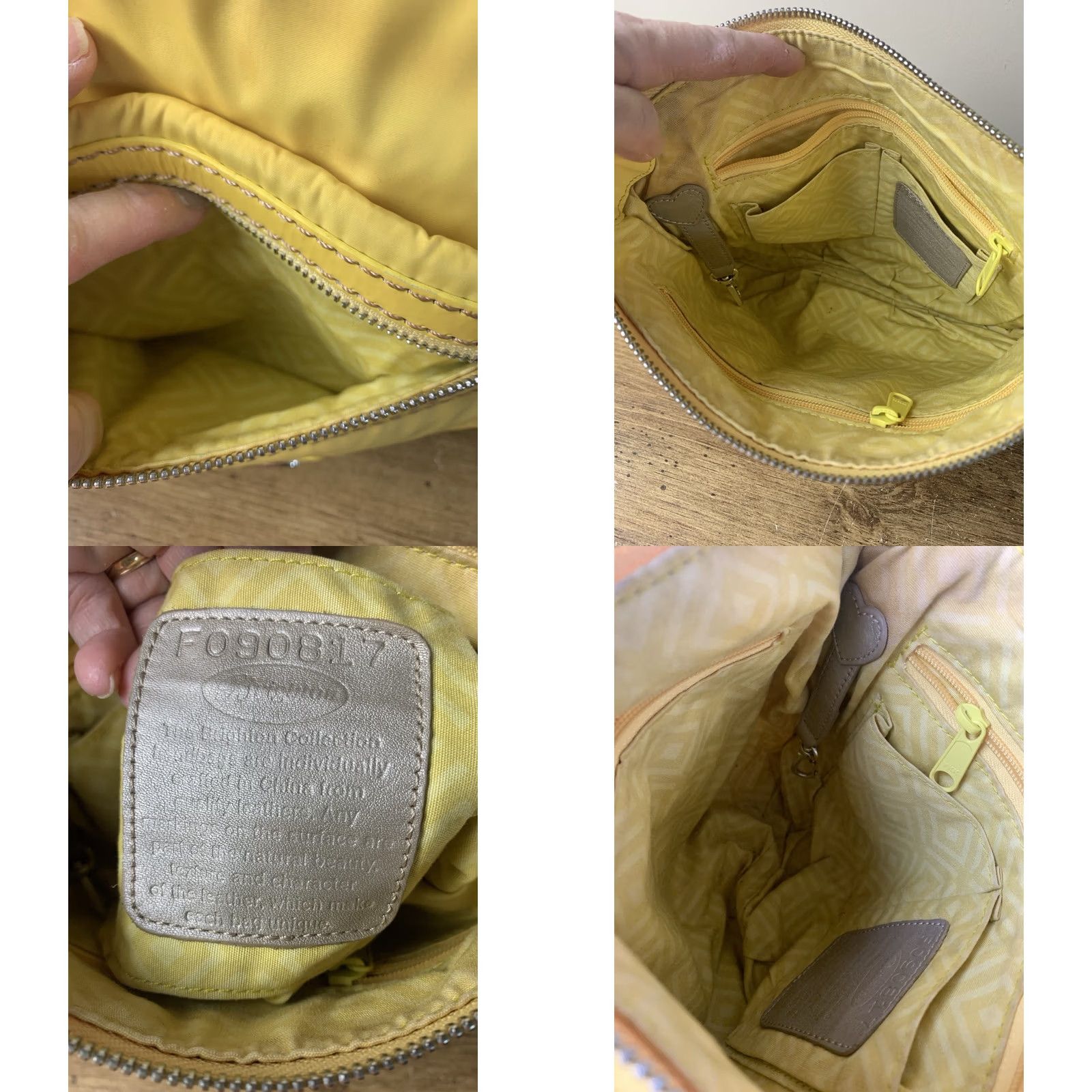 Brighton VINTAGE Brighton Charlie Crossbody Handbag Charm Yellow Size ONE SIZE - 8 Thumbnail