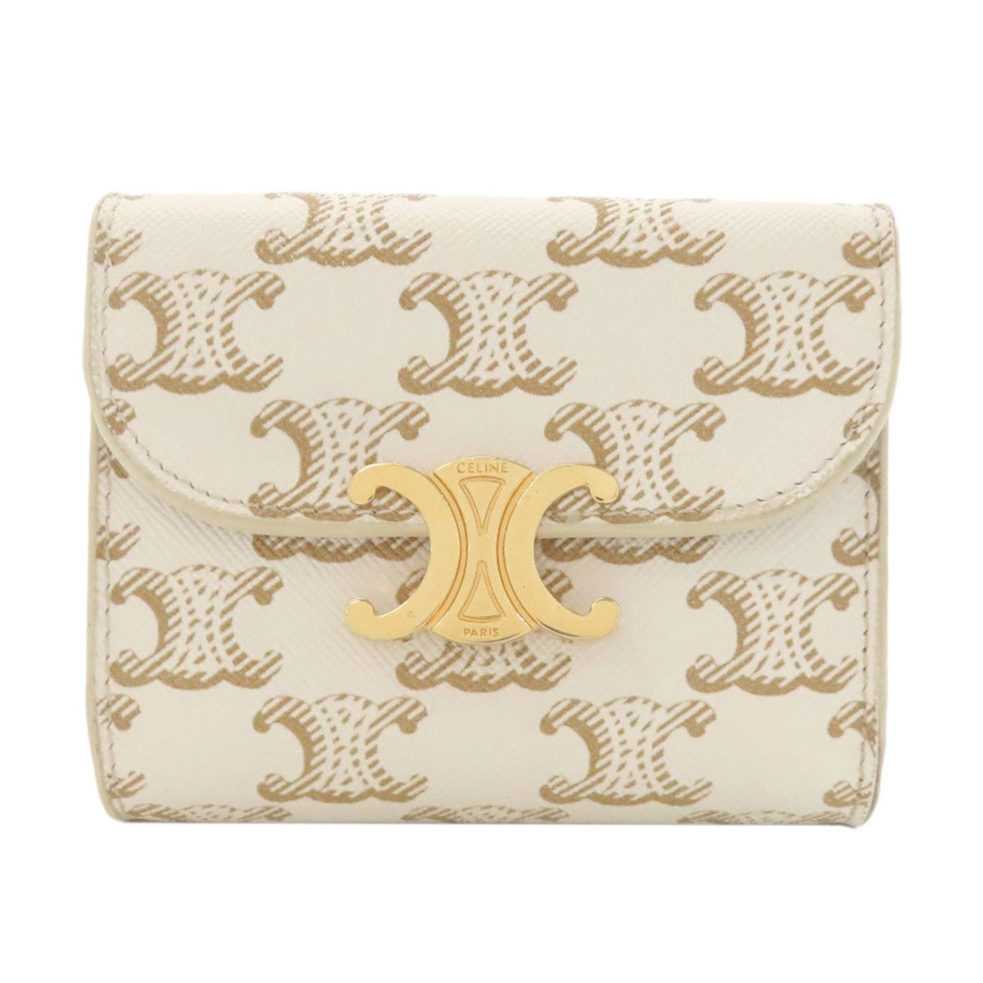 Celine Celine Macadam Tri-fold Wallet, Bi-fold Leather, Women's, CELINE Size ONE SIZE - 1 Thumbnail