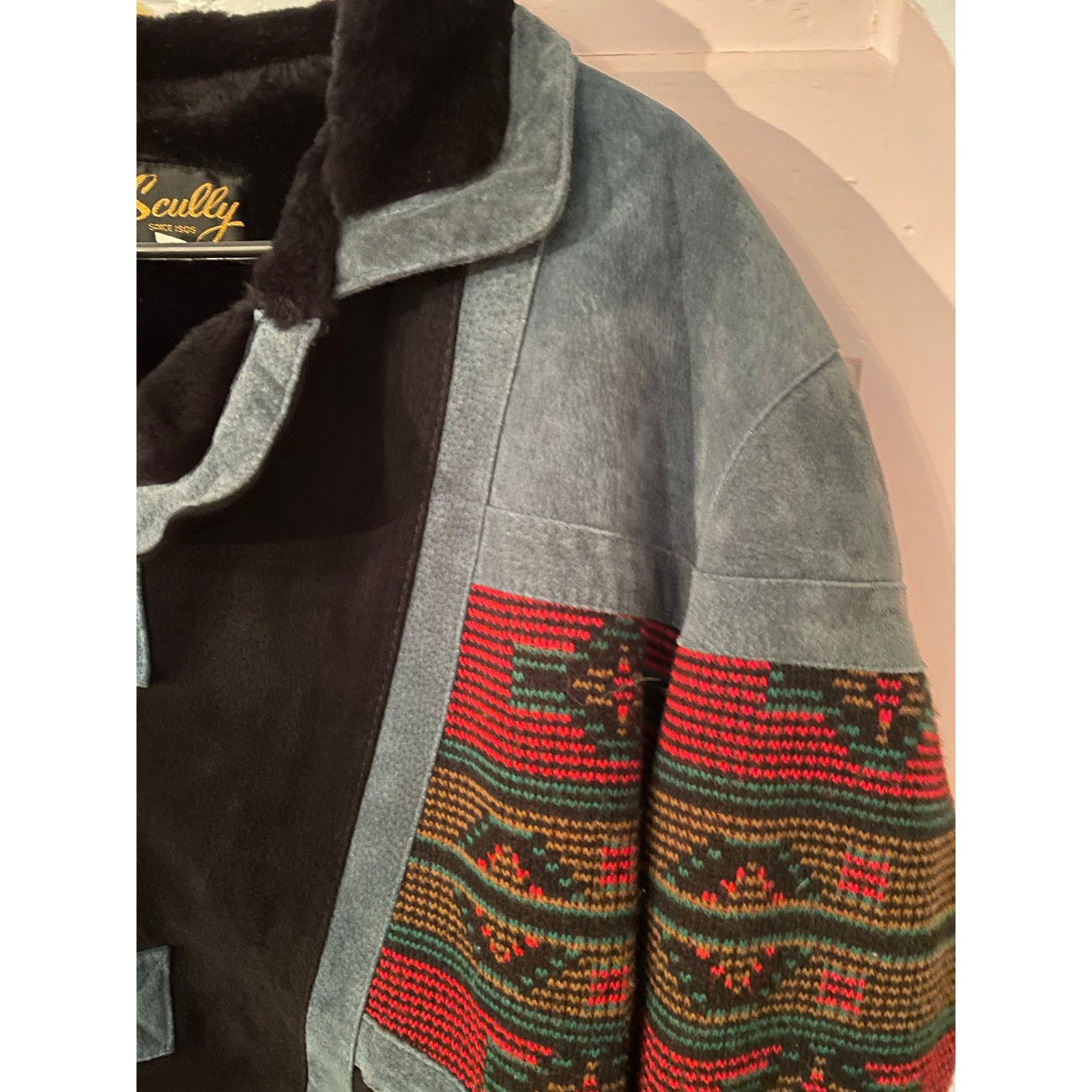 Scully Vintage Scully Southwestern Bomber Jacket L Suede Faux Fur Size US L / EU 52-54 / 3 - 4 Thumbnail