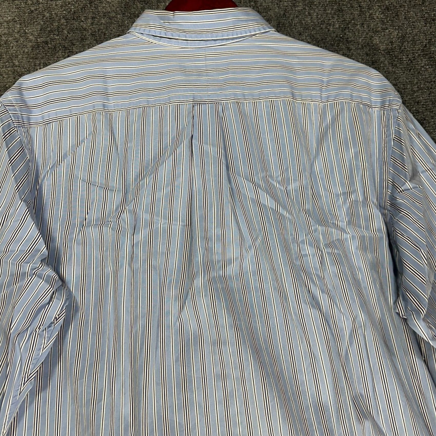 Ralph Lauren Ralph Lauren Shirt Mens XL Blue White Striped Cotton Button-Down Long Sleeve with Logo Size US XL / EU 56 / 4 - 7 Thumbnail