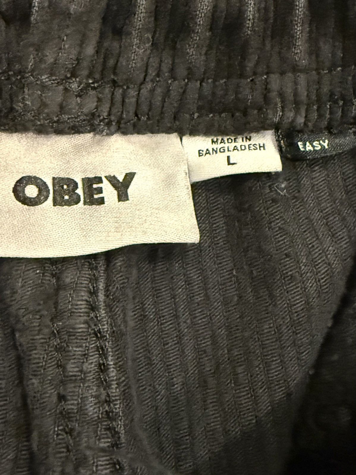 Jaded London Baggy Black Obey Corduroy Jeans Size US 31 - 3 Thumbnail