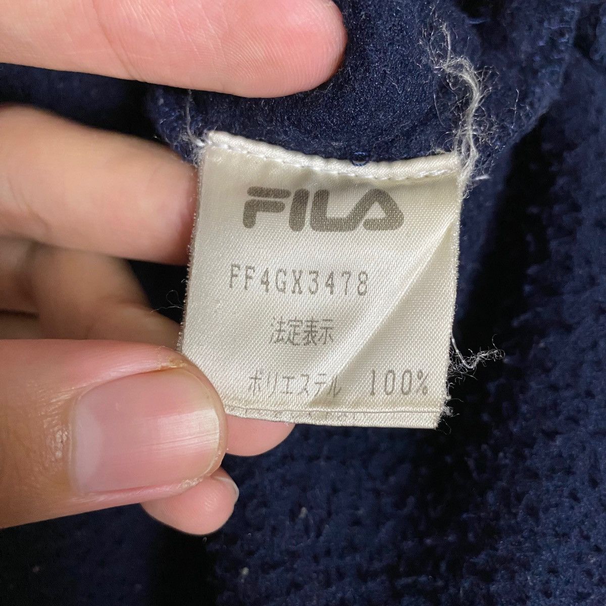 Fila × Vintage Vintage Fila Full Zipper Big Logo Spell Out Sweater Light Size US M / EU 48-50 / 2 - 13 Thumbnail
