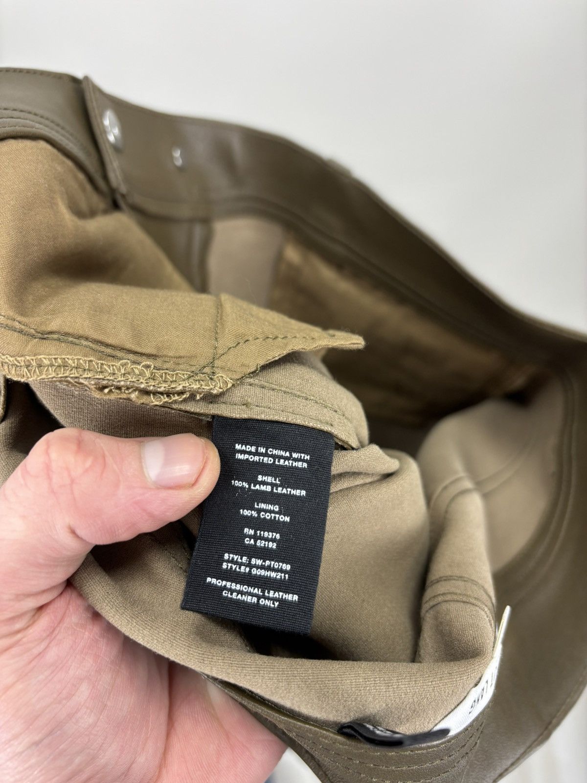 Helmut Lang Womens leather pants Helmut Lang Size 8 Color Brown Size 26" / US 2 / IT 38 - 9 Thumbnail