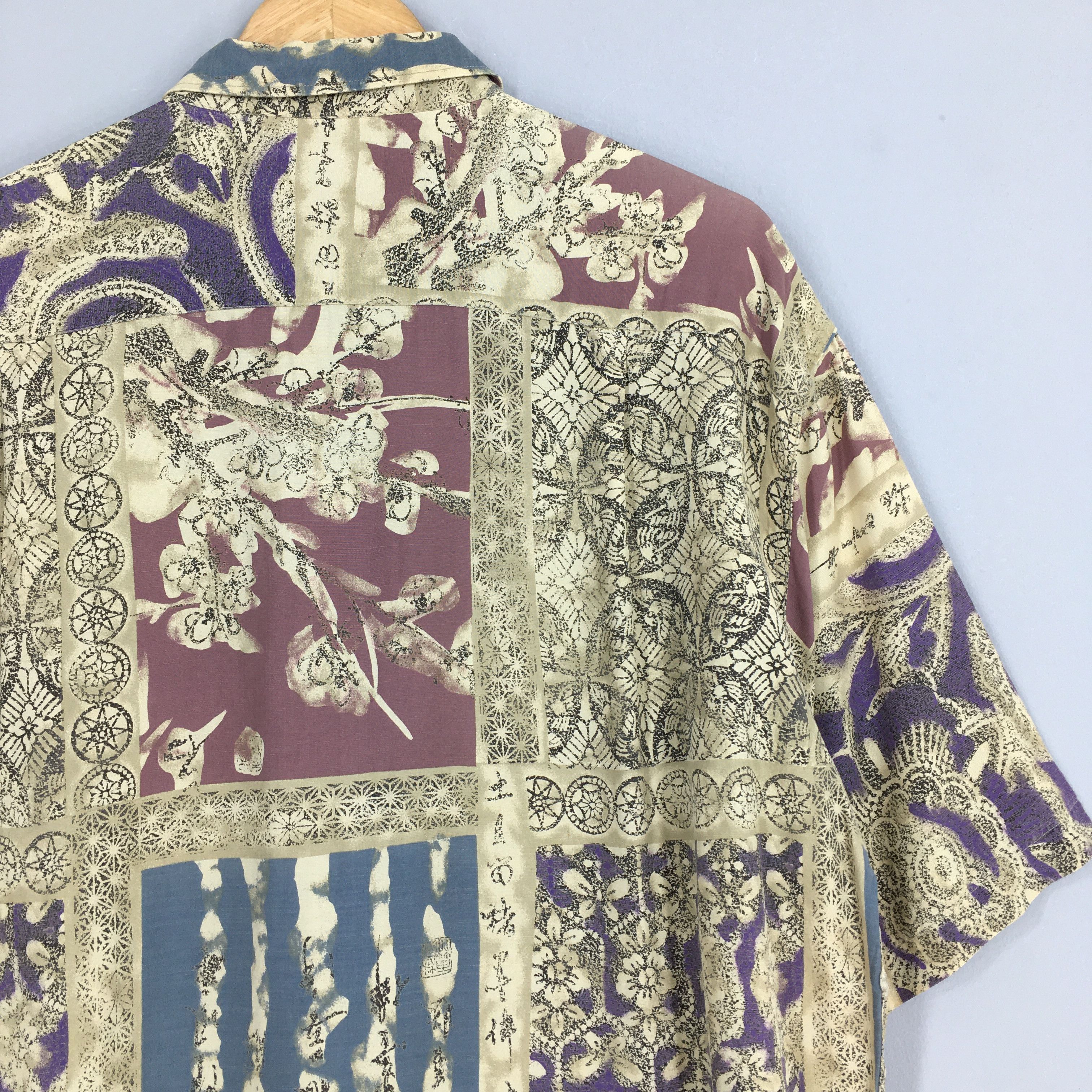 Art Comes First Vintage Psychedelic Hawaiian Aloha Surf Wear Shirt Large Size US L / EU 52-54 / 3 - 8 Thumbnail