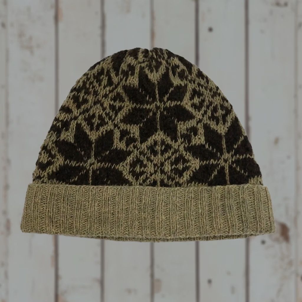 Polo Ralph Lauren VINTAGE Polo Ralph Lauren Beanie Wool Knit Snowflake Nordic Pattern Hand Knit Mens One Size Brown Size US M / EU 48-50 / 2 - 1 Thumbnail