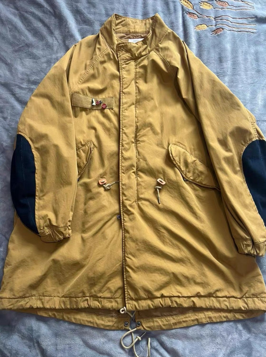 image of Visvim Six-Five Fishtail Parka 21Ss Fishtail Trench Coat in Yellow, Men's (Size Small)